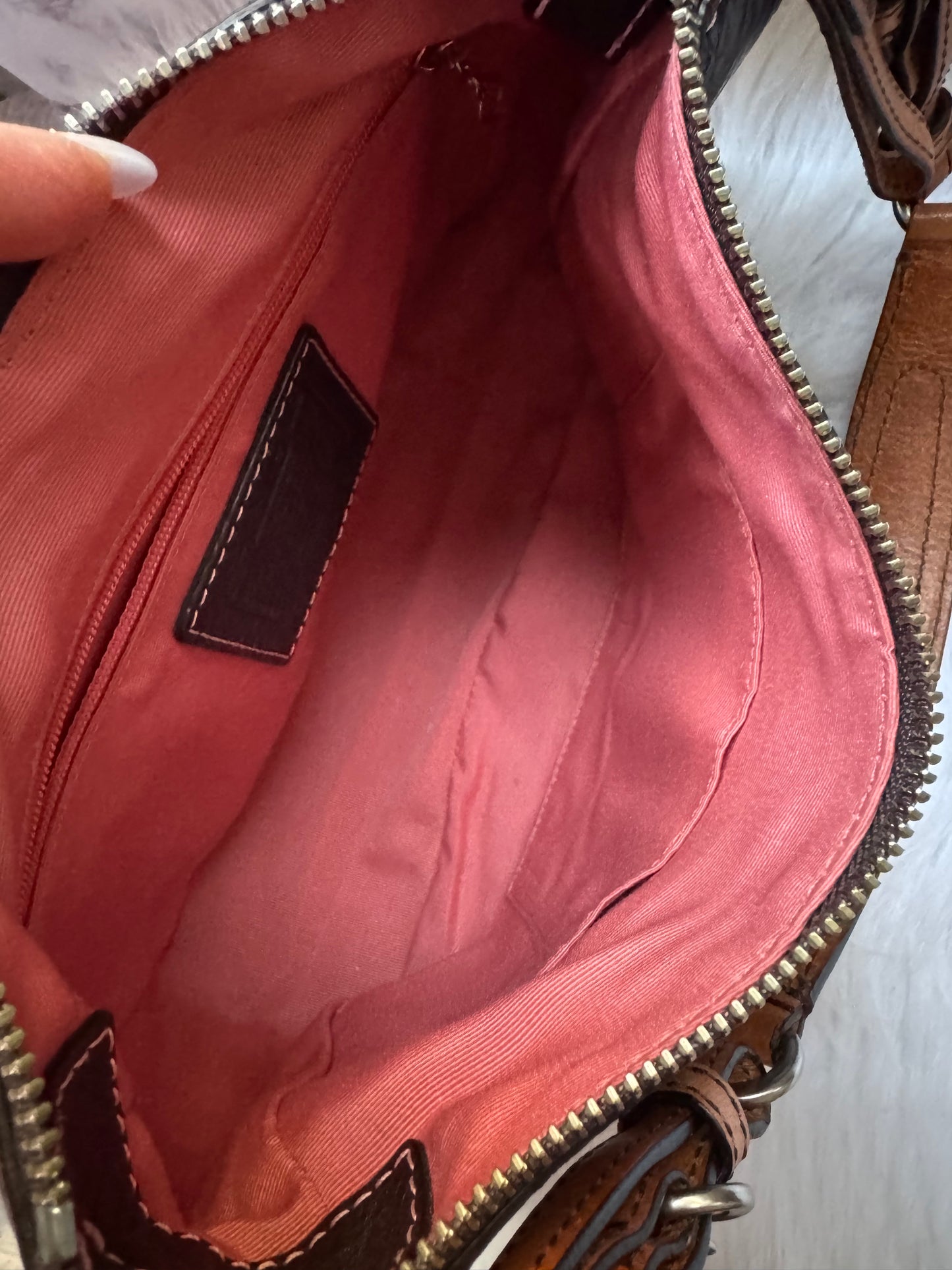 Coach Chelsea Brown Pebble Leather