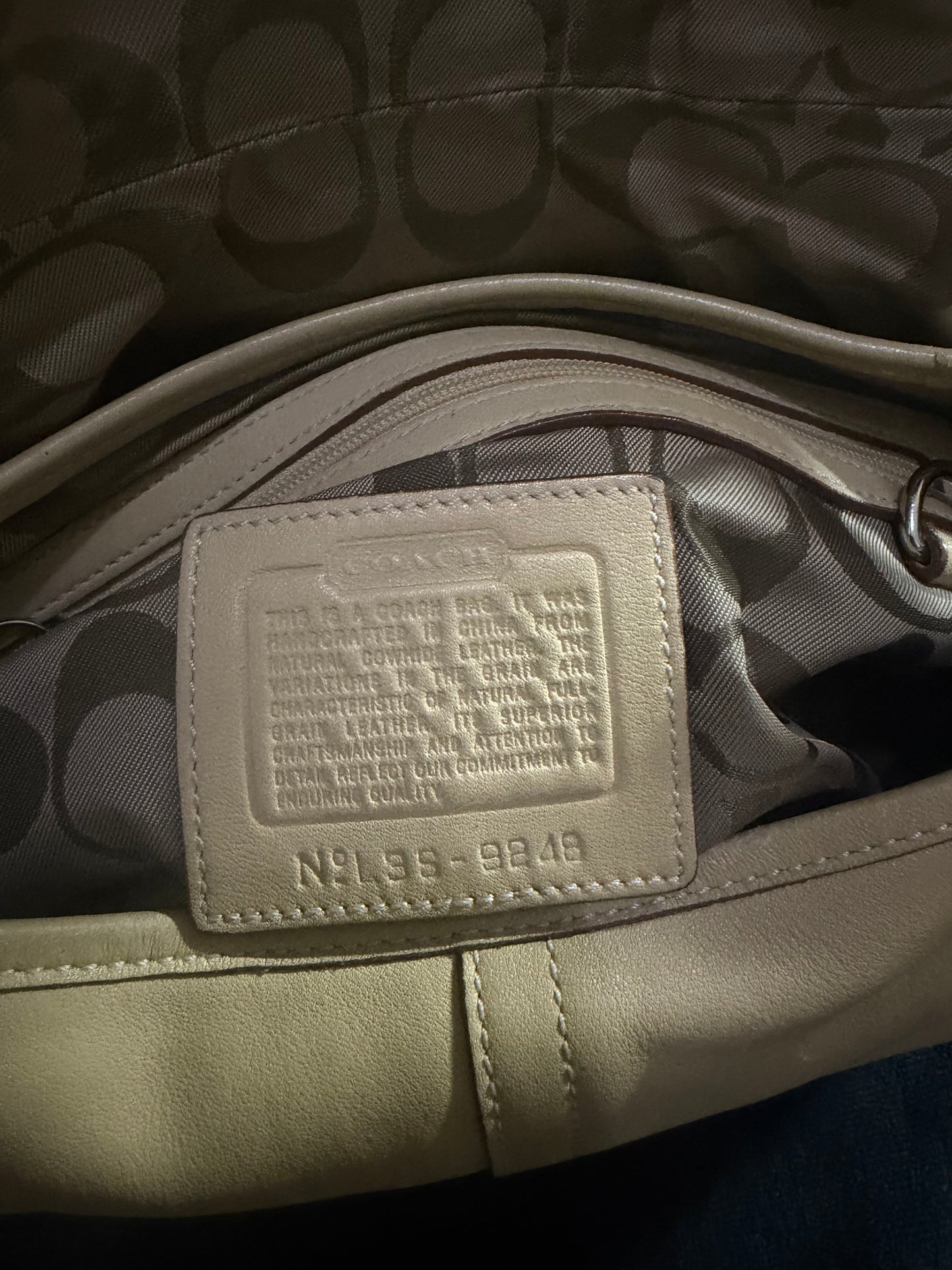 Coach Soho beige Leather
