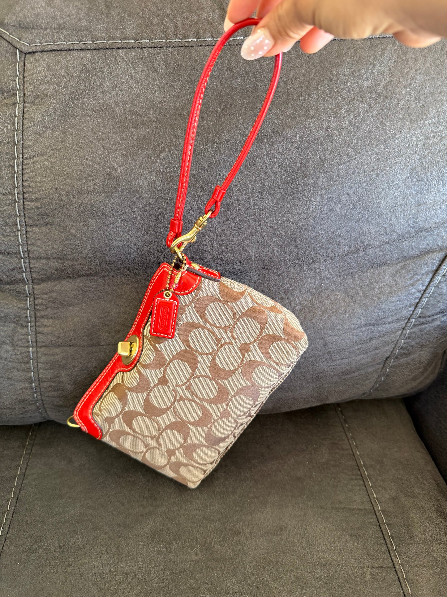 Coach Signature Turnlock Mini Bag