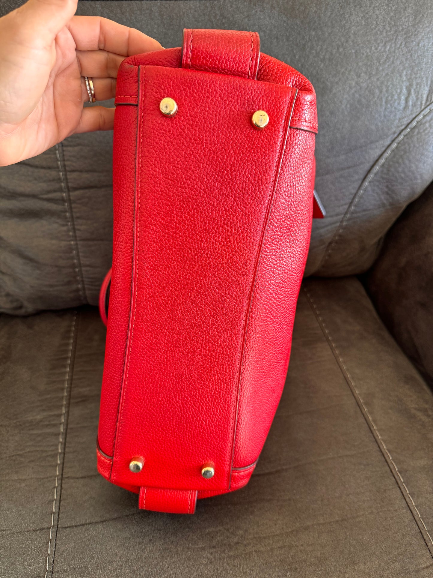 Coach Edie 31 Pebbled Shoulder Bag