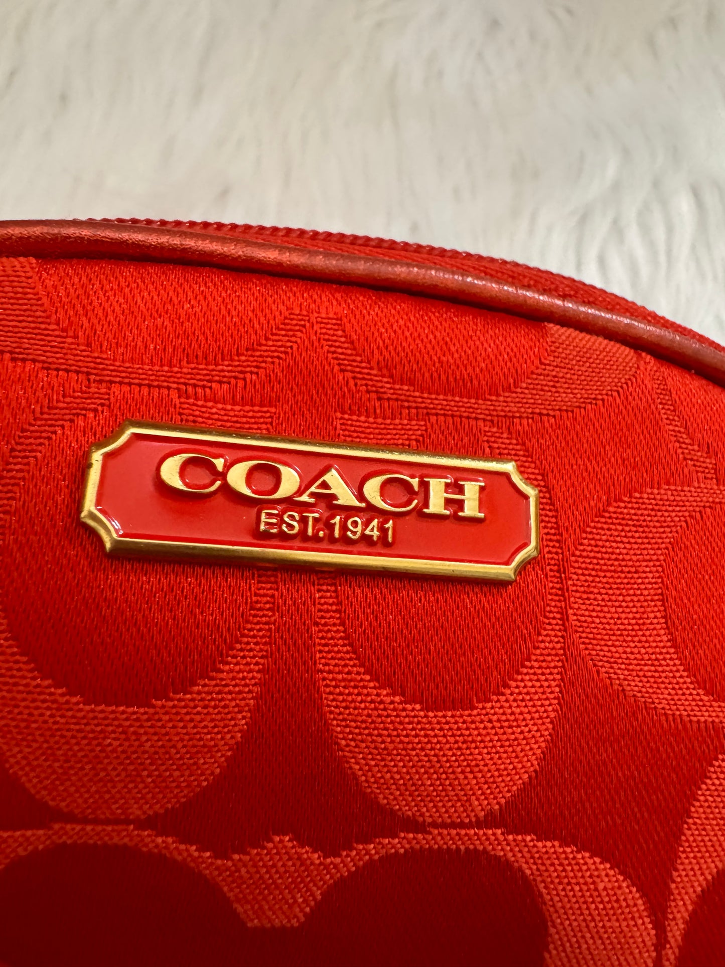 Coach Limited Edition Estée Lauder Cosmetic Bag.