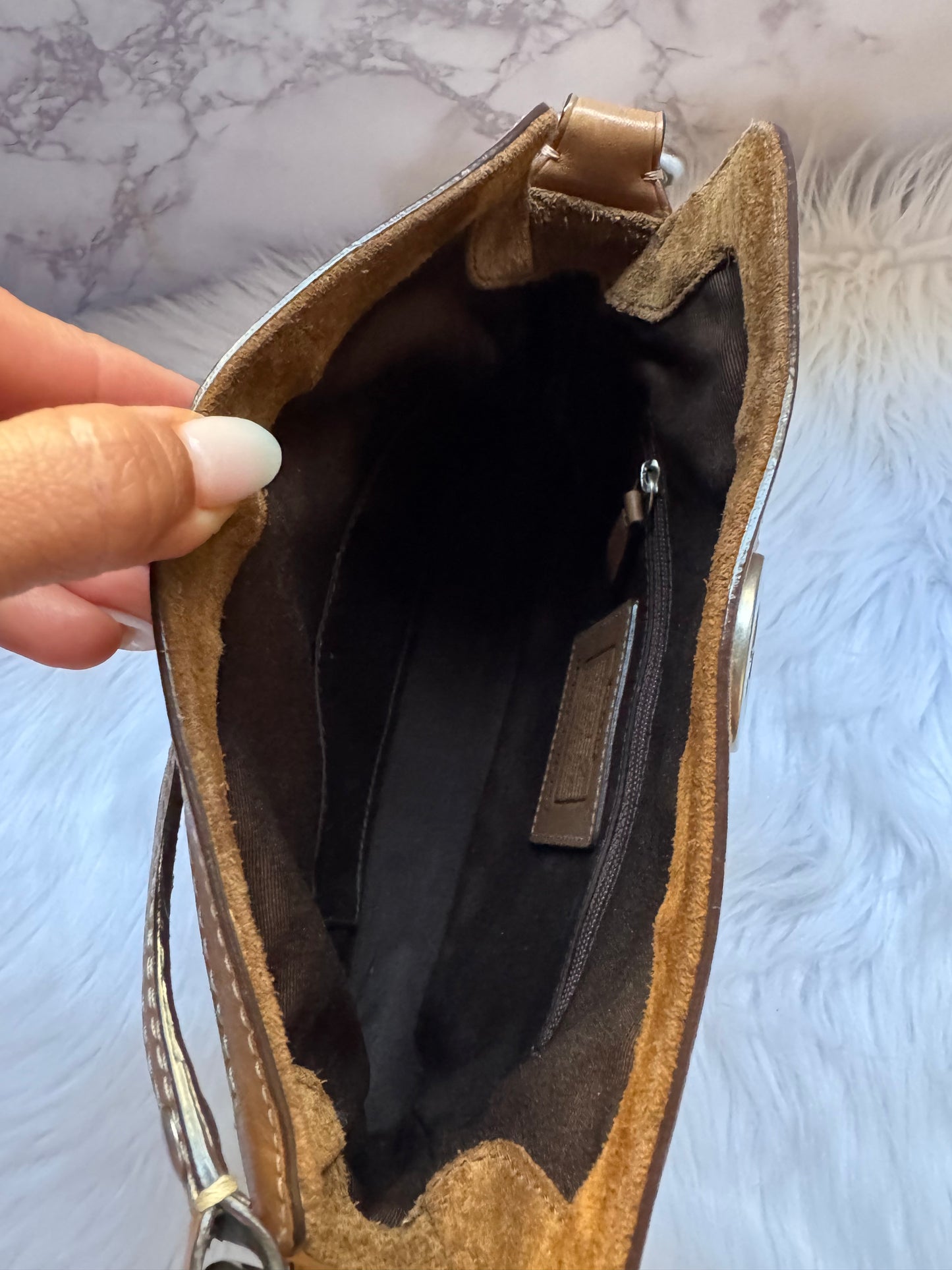 Coach Mini Brown Canvas