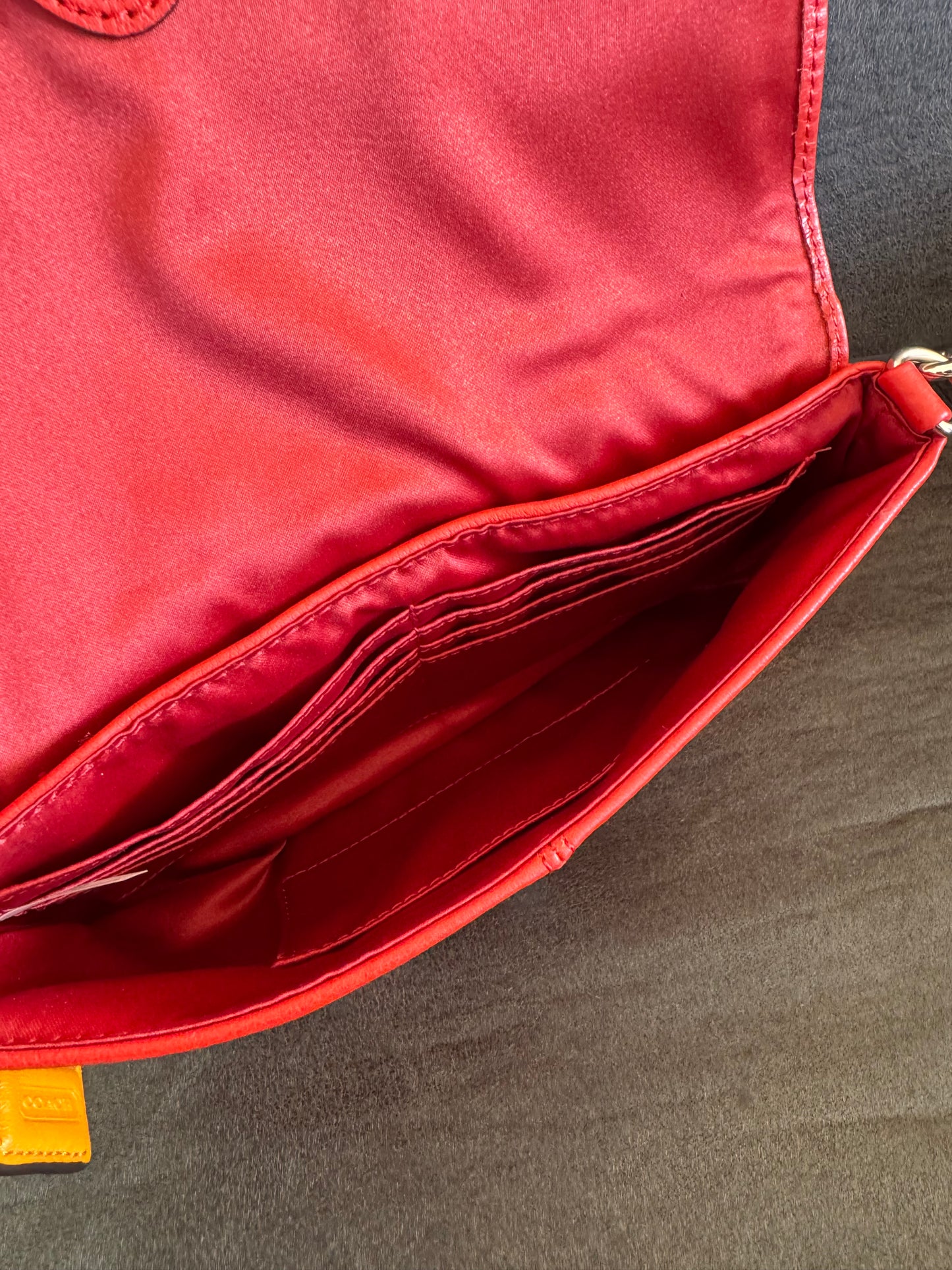 Coach Park Leather Large Flap Wristlet