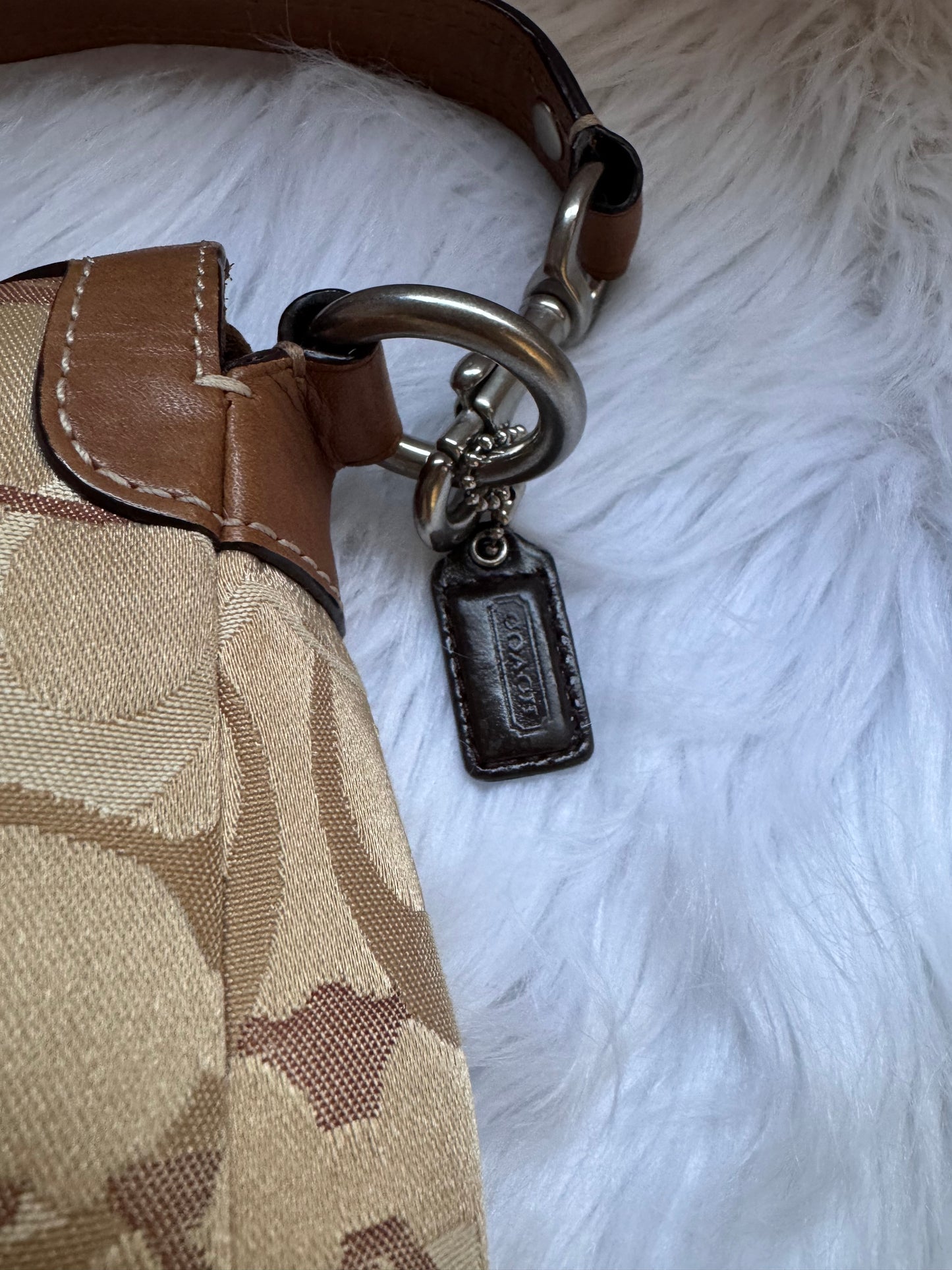 Coach Mini Brown Canvas