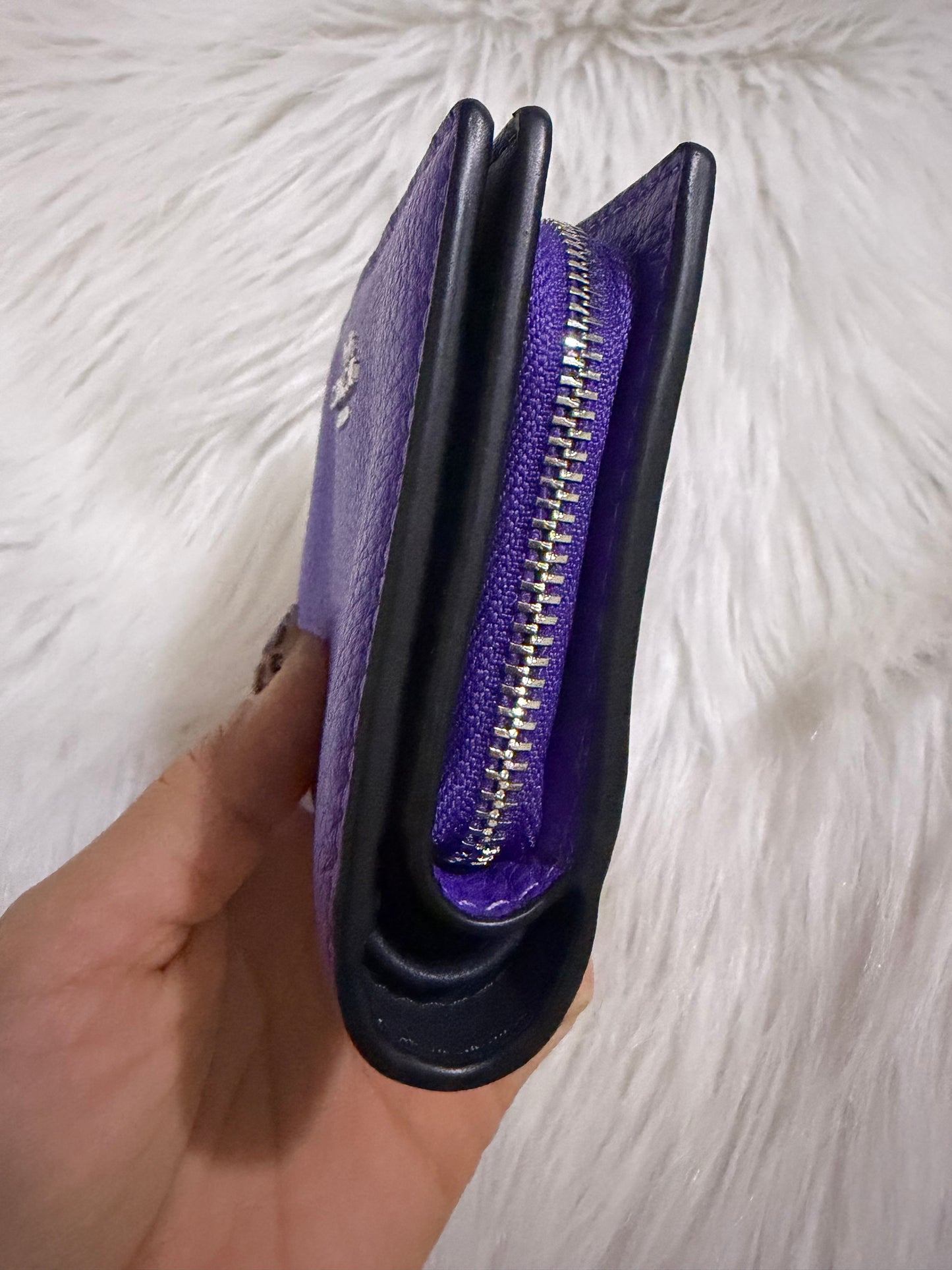 Coach Snap Wallet in purple