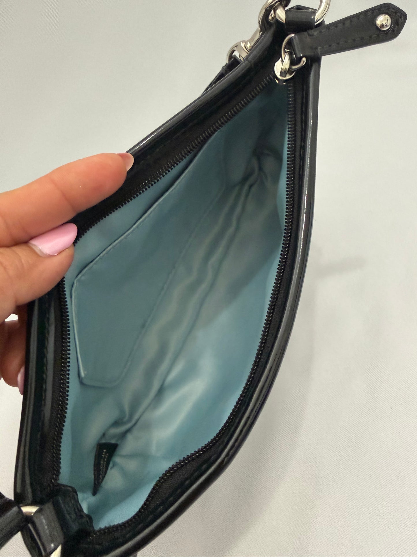 Coach Black/Grey Leopard-Print shoulder bag
