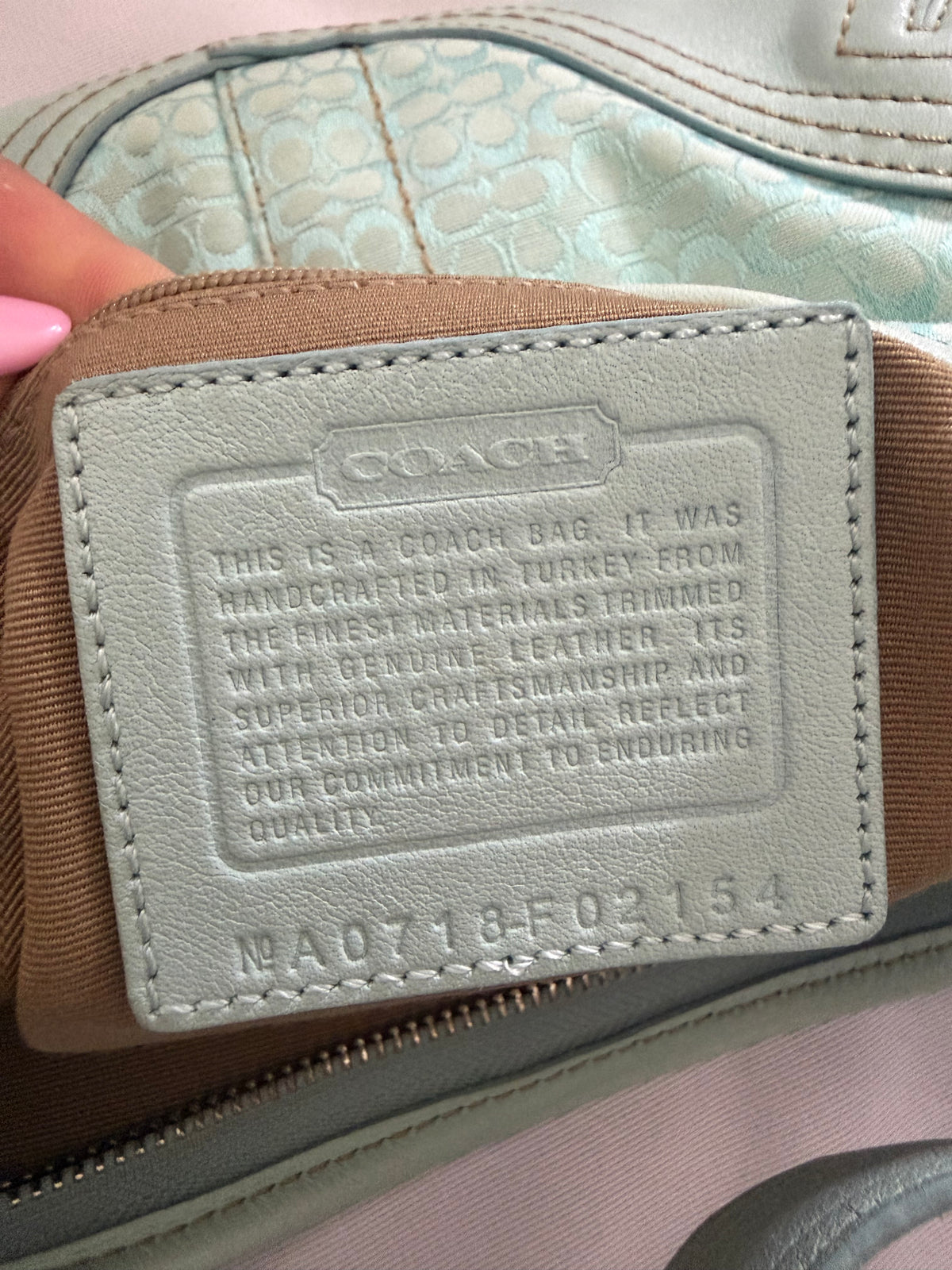 Coach Light Blue Soho Hobo
