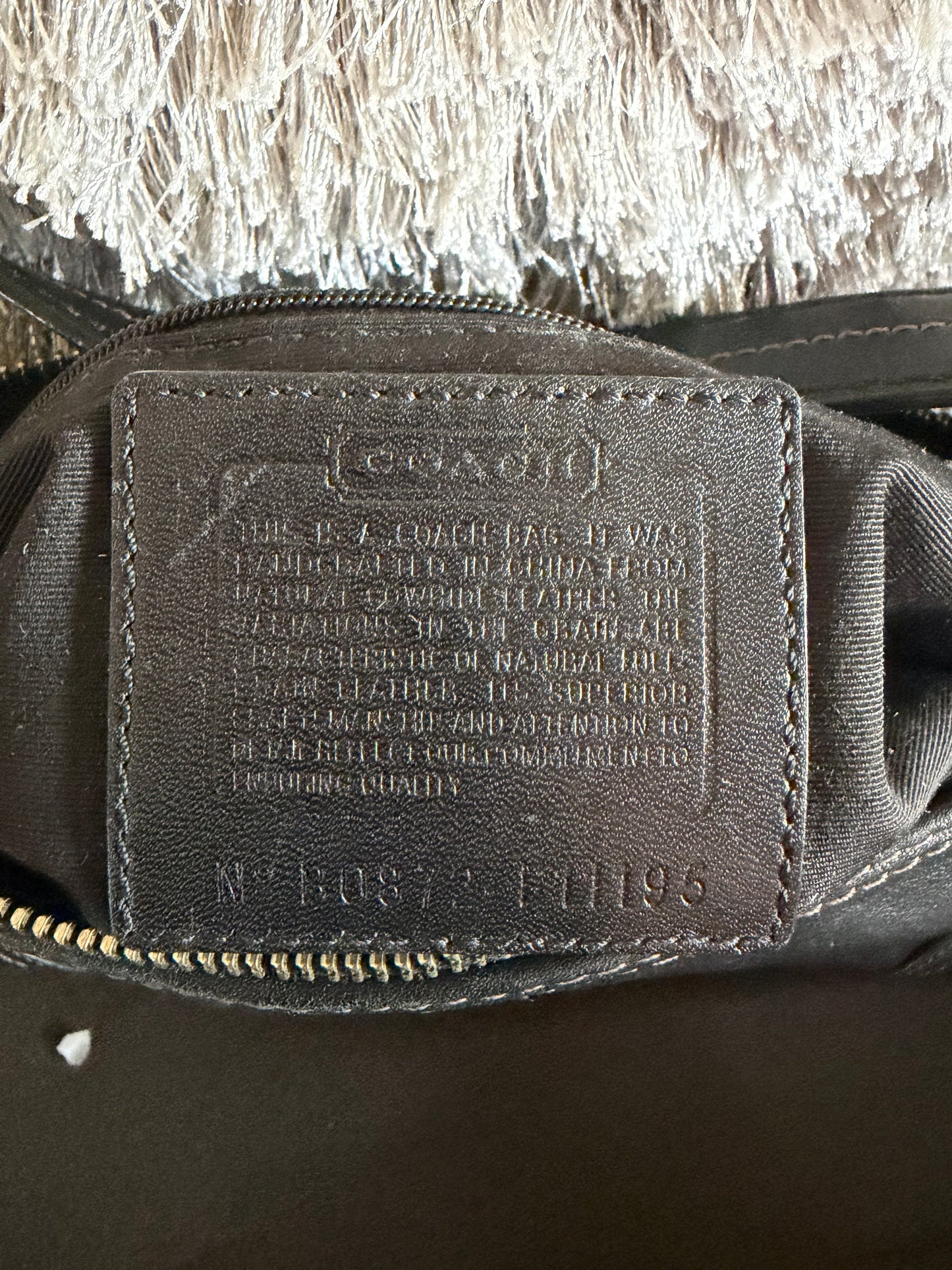 Coach Hampton Demi Black Leather