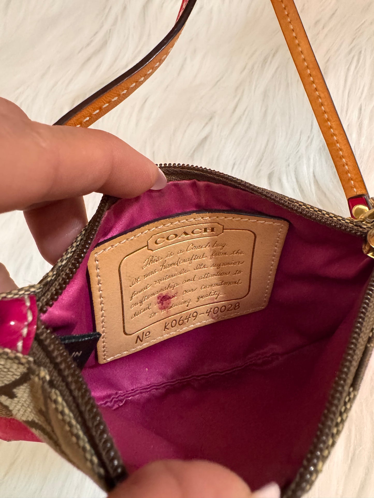 Coach Demi Shoulder Bag and a matching Wristlet