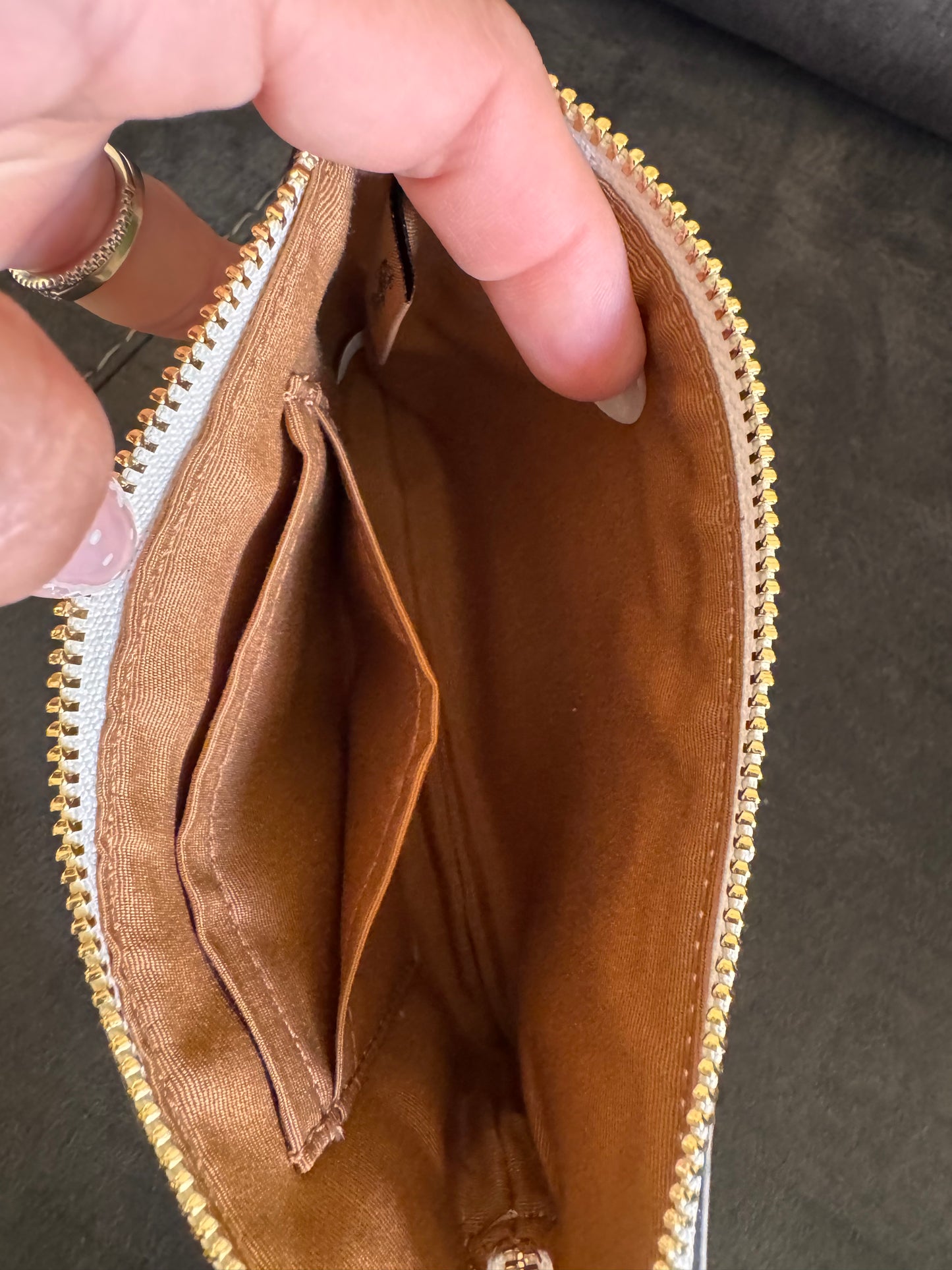 Coach Corner Zip Wristlet