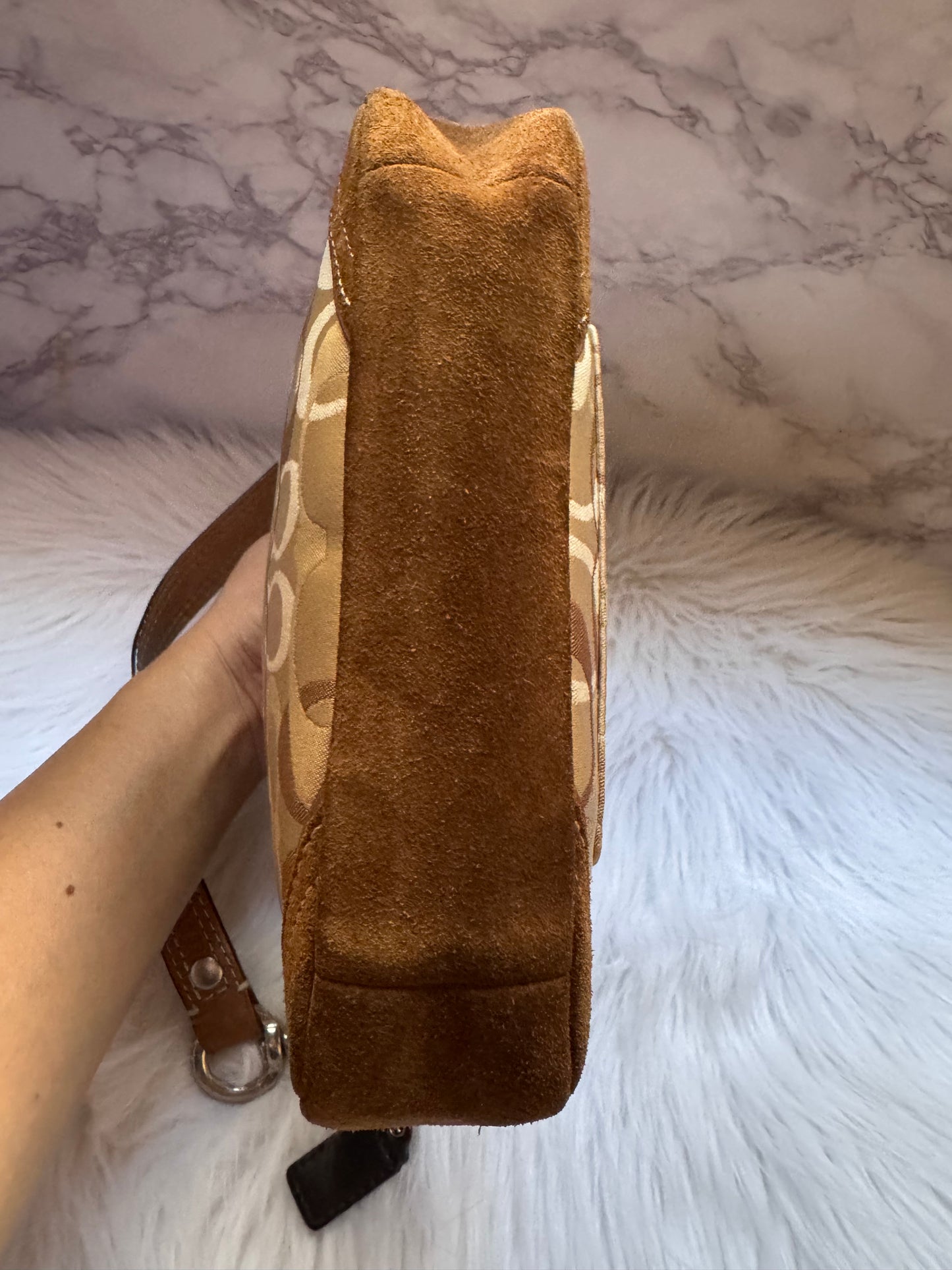 Coach Mini Brown Canvas
