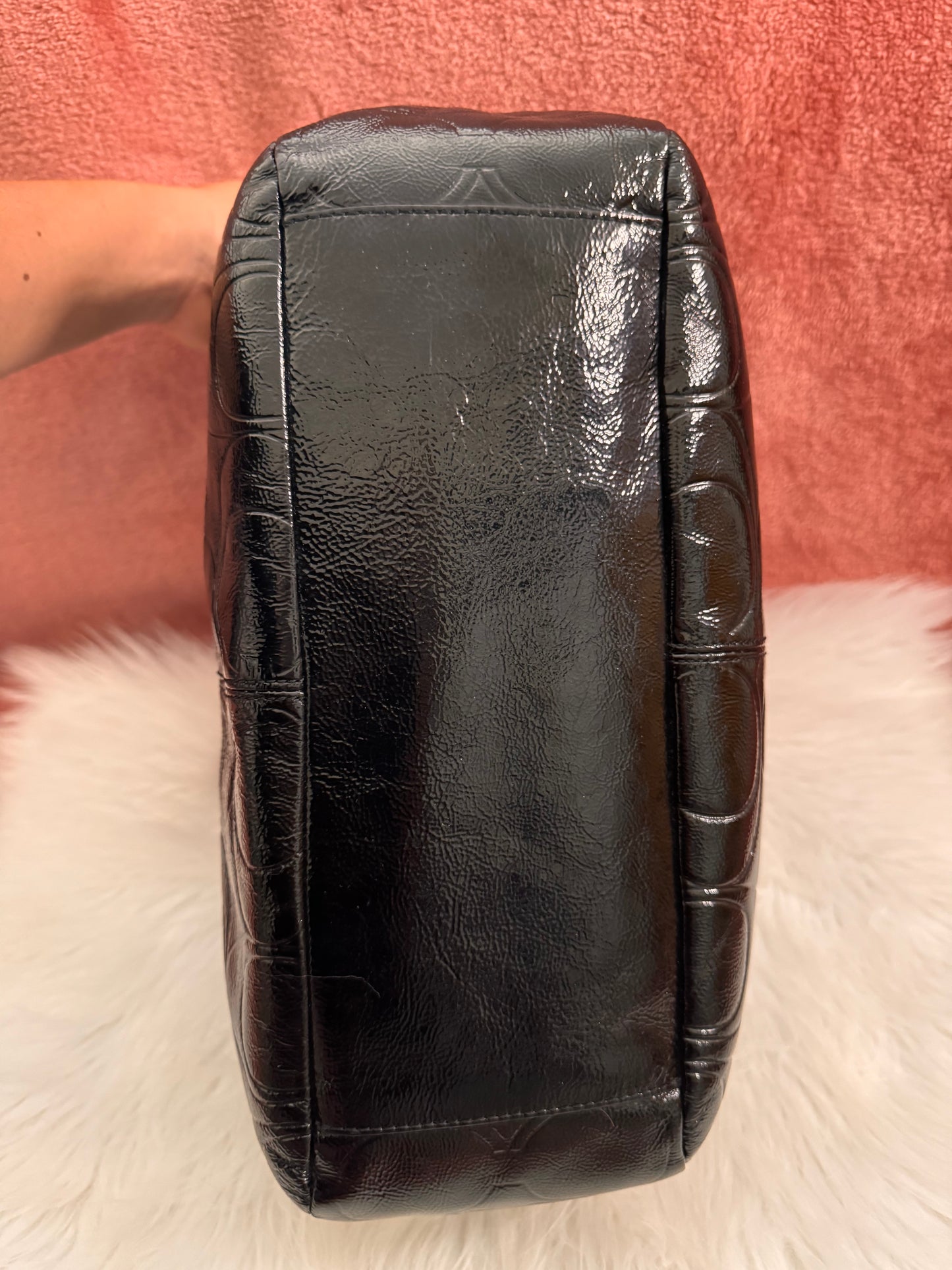 Coach Gallery Embossed Patent Leather Tote