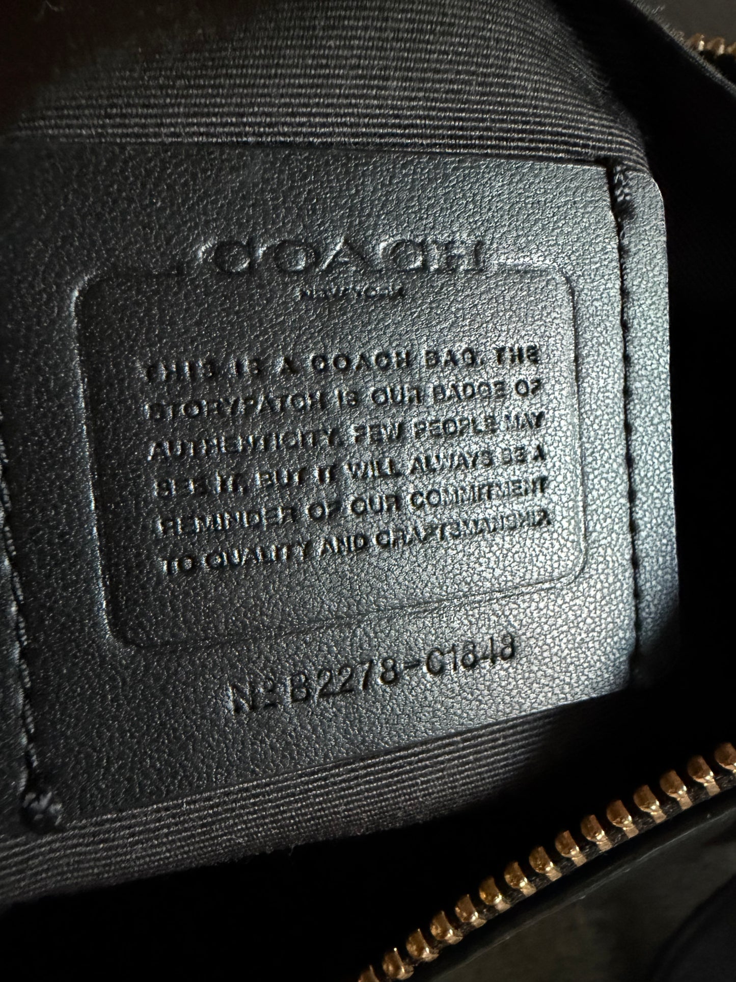 Coach Ellie File Crossbody Black Bag