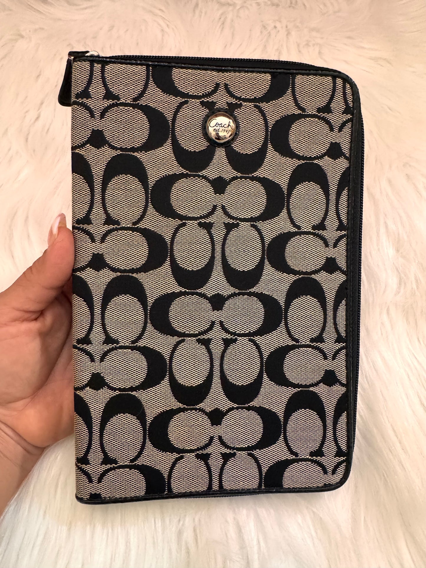 Coach Tablet/E-reader Book Passport Case