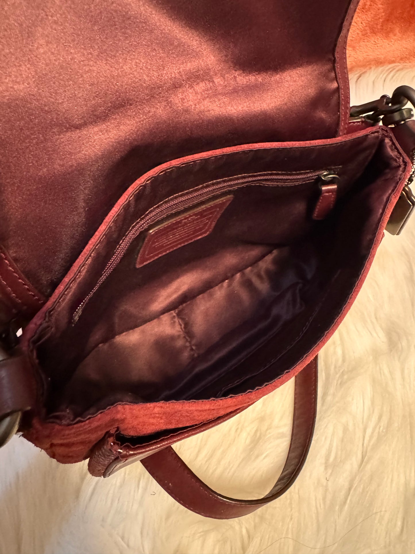 Coach Taylor Suede & Leather Python print