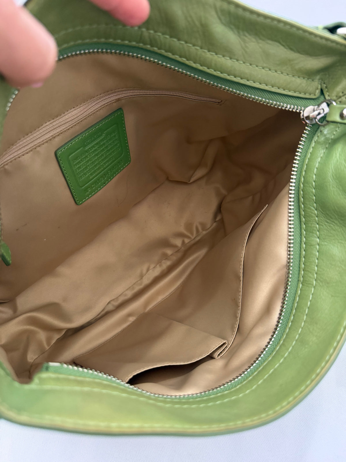 Coach Green Zoe Medium
