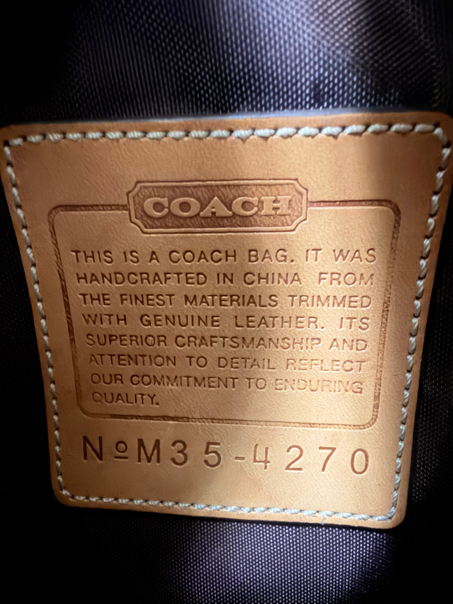 Coach Signature crossbody bag
