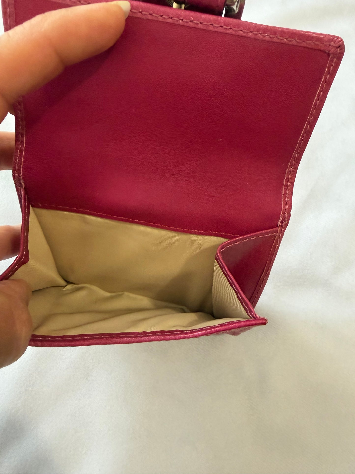 Coach Soho Wallet Fucsia/Beige