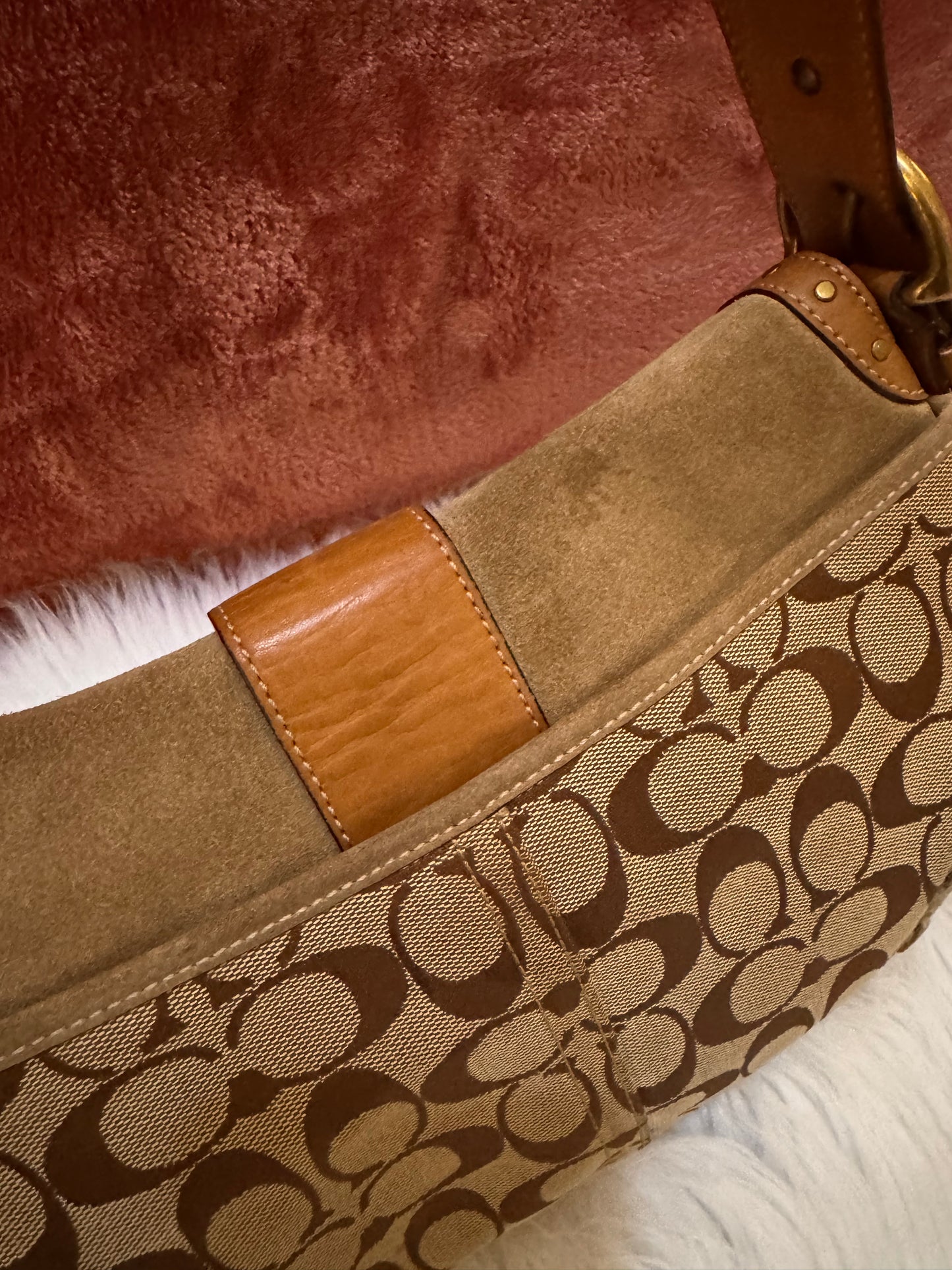 Coach SoHo Canvas, Leather and Suede