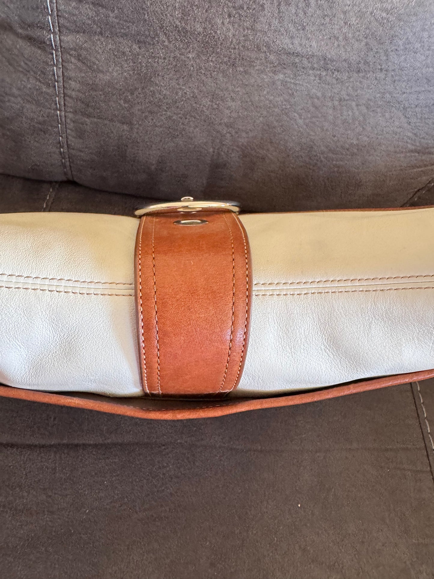 Coach SoHo White Leather