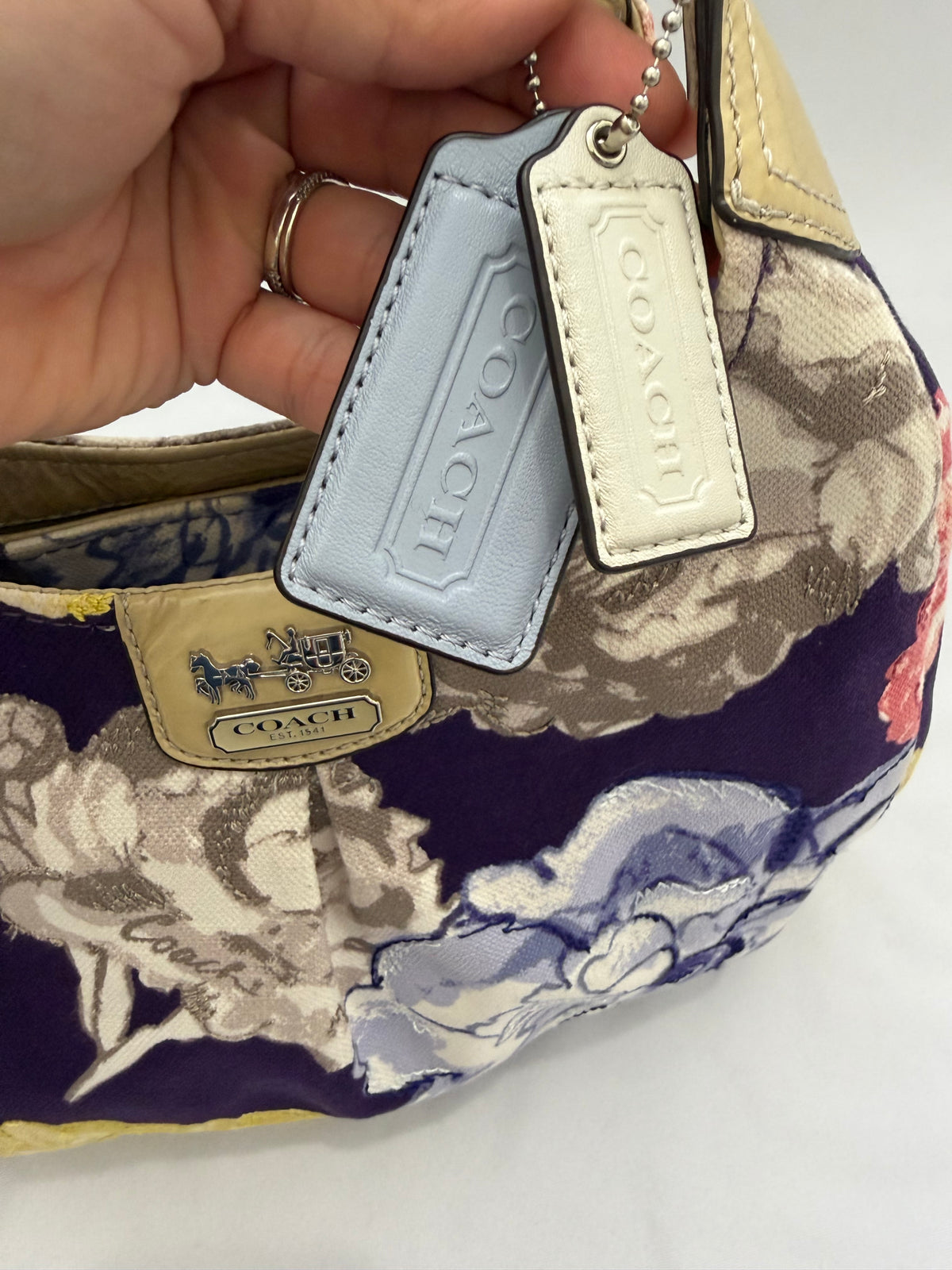 Coach Madison Maggie Navy Floral