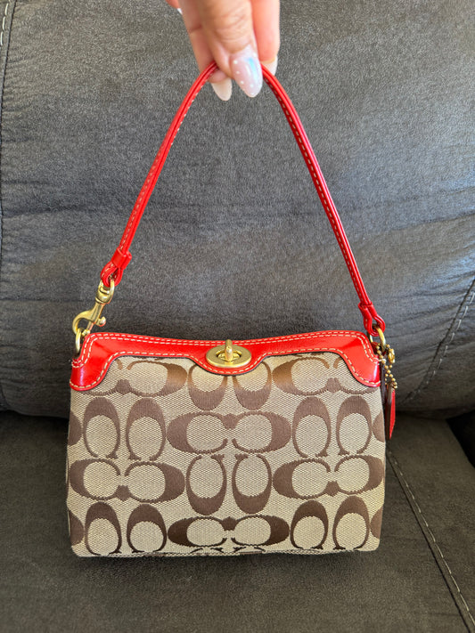 Coach Signature Turnlock Mini Bag