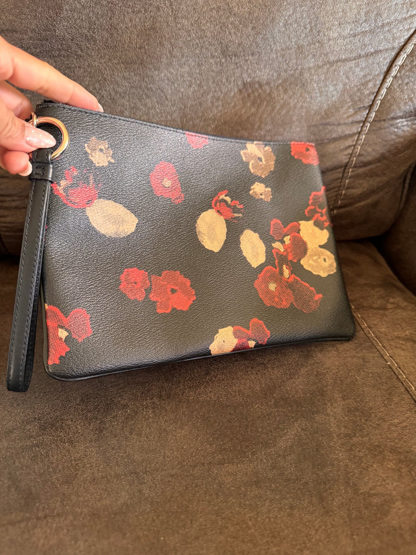 Coach wristlet floral