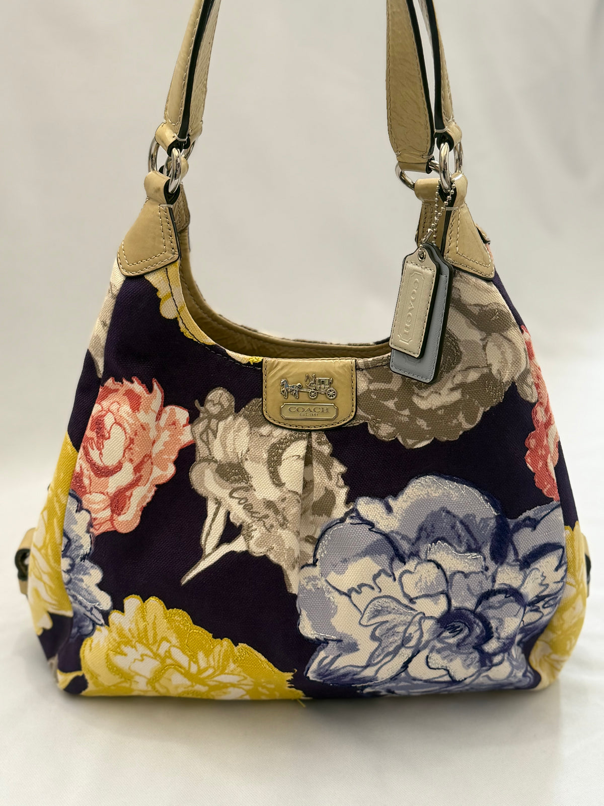 Coach Madison Maggie Navy Floral