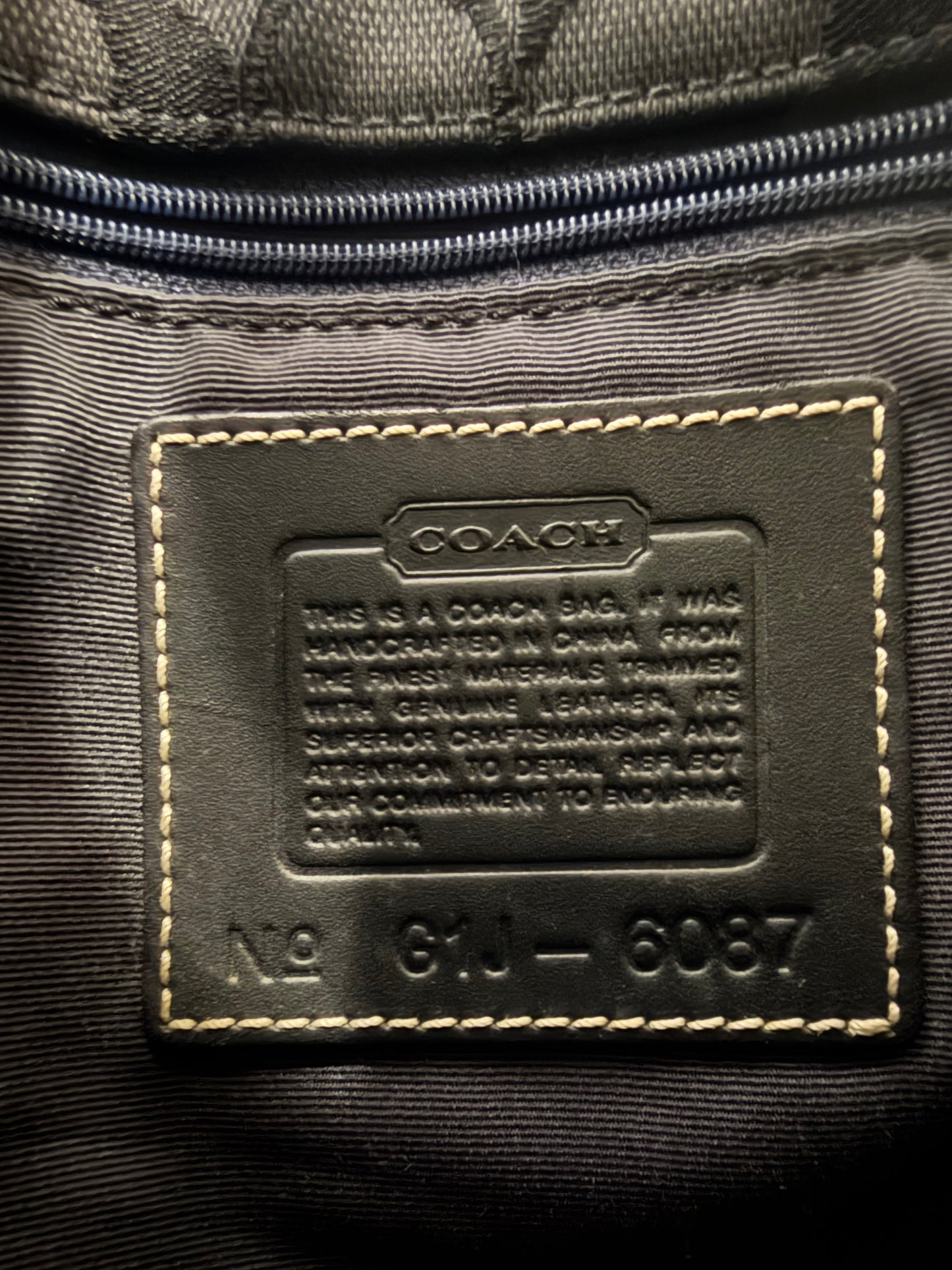 Coach Mini Tote Black Signature