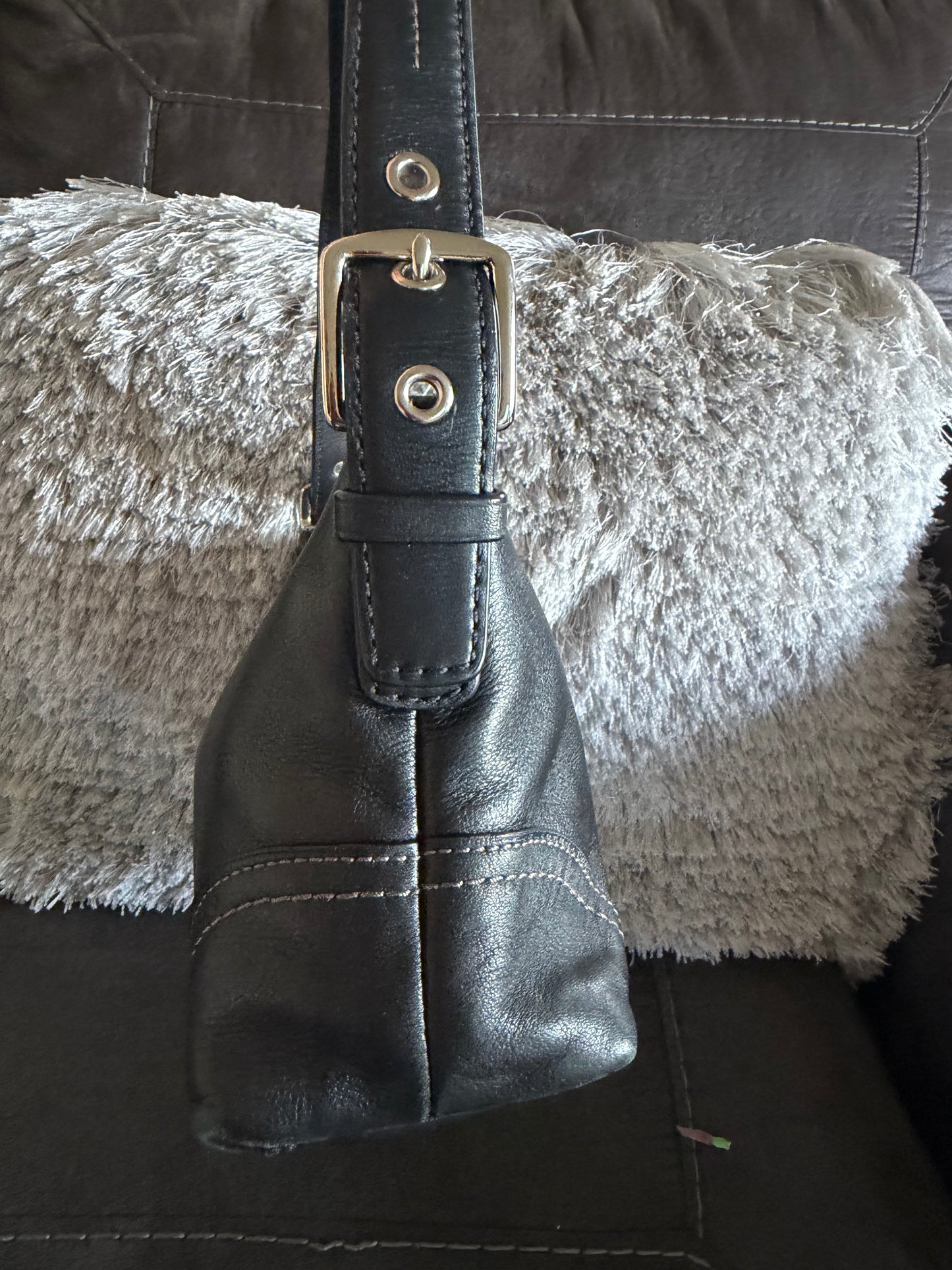 Coach Hampton Demi Black Leather