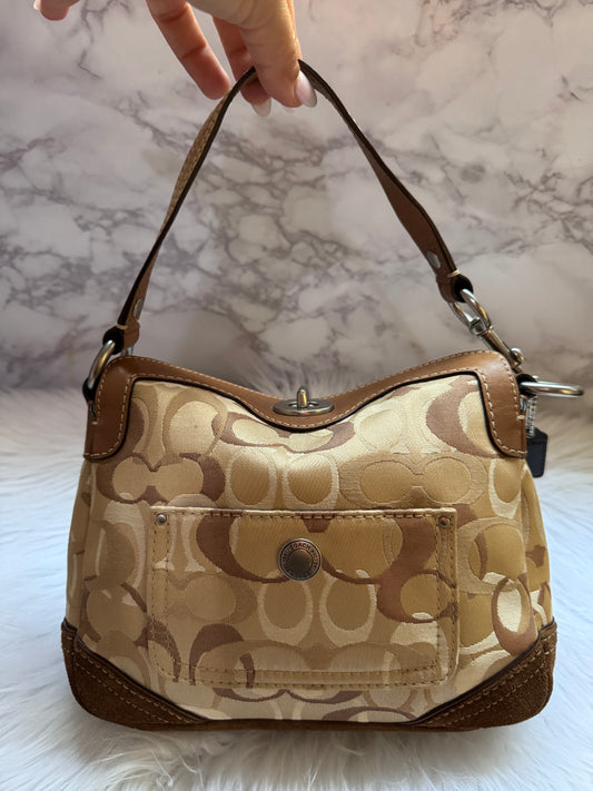 Coach Mini Brown Canvas