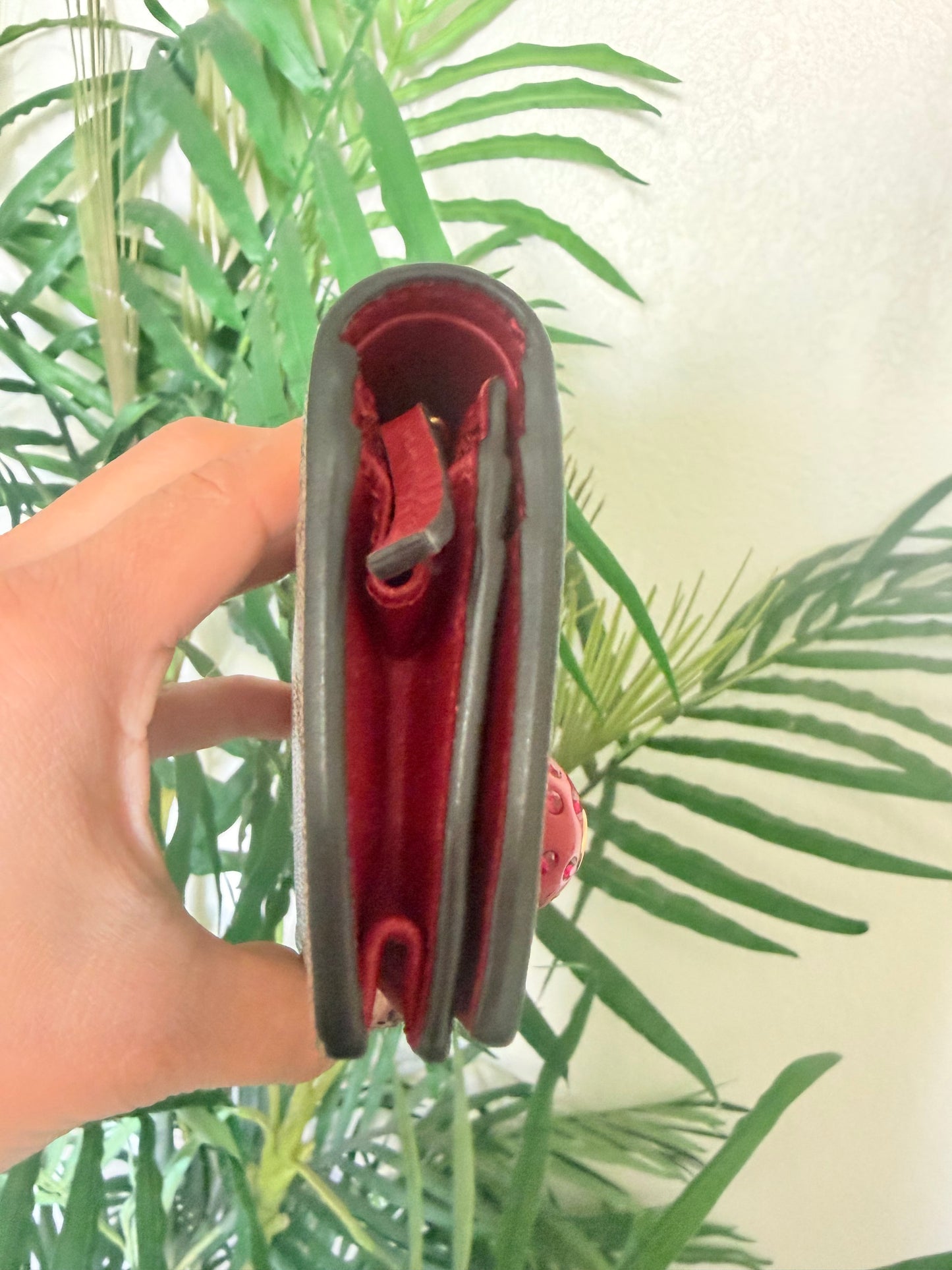 Gucci GG Crystal Cherry Wallet
