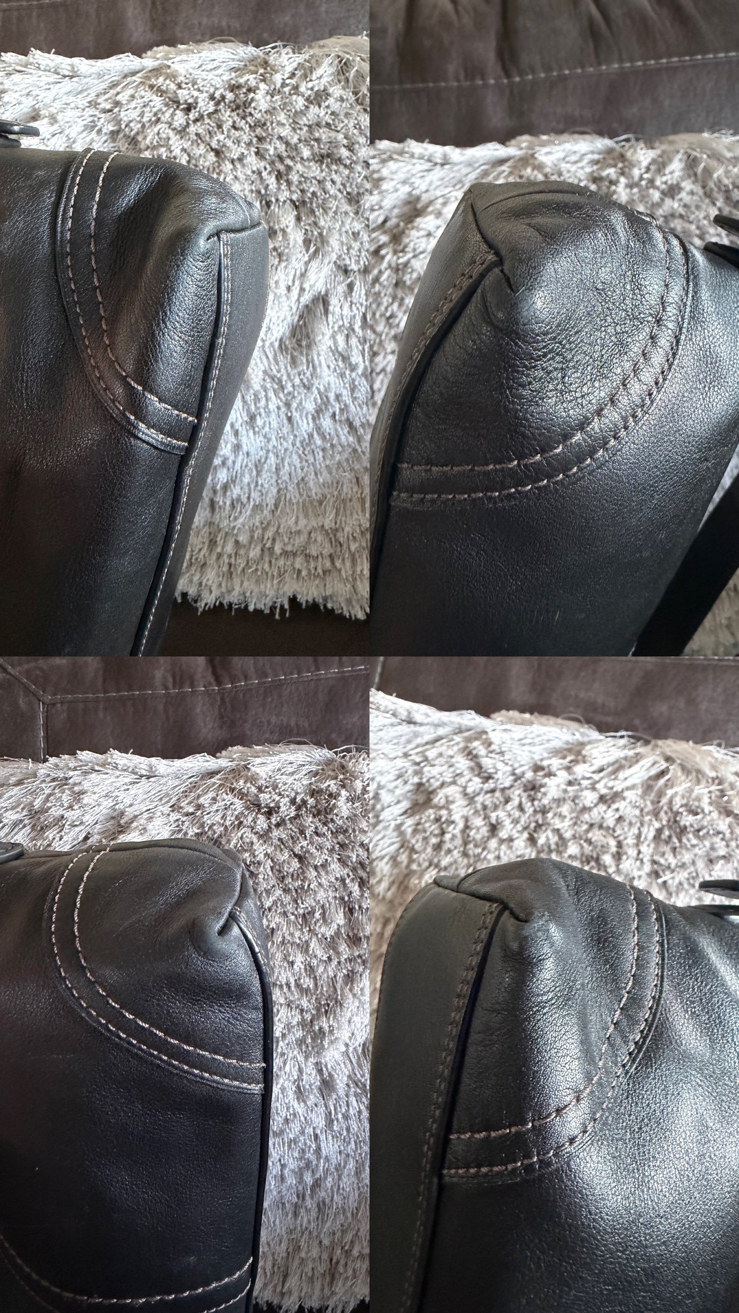 Coach Hampton Demi Black Leather