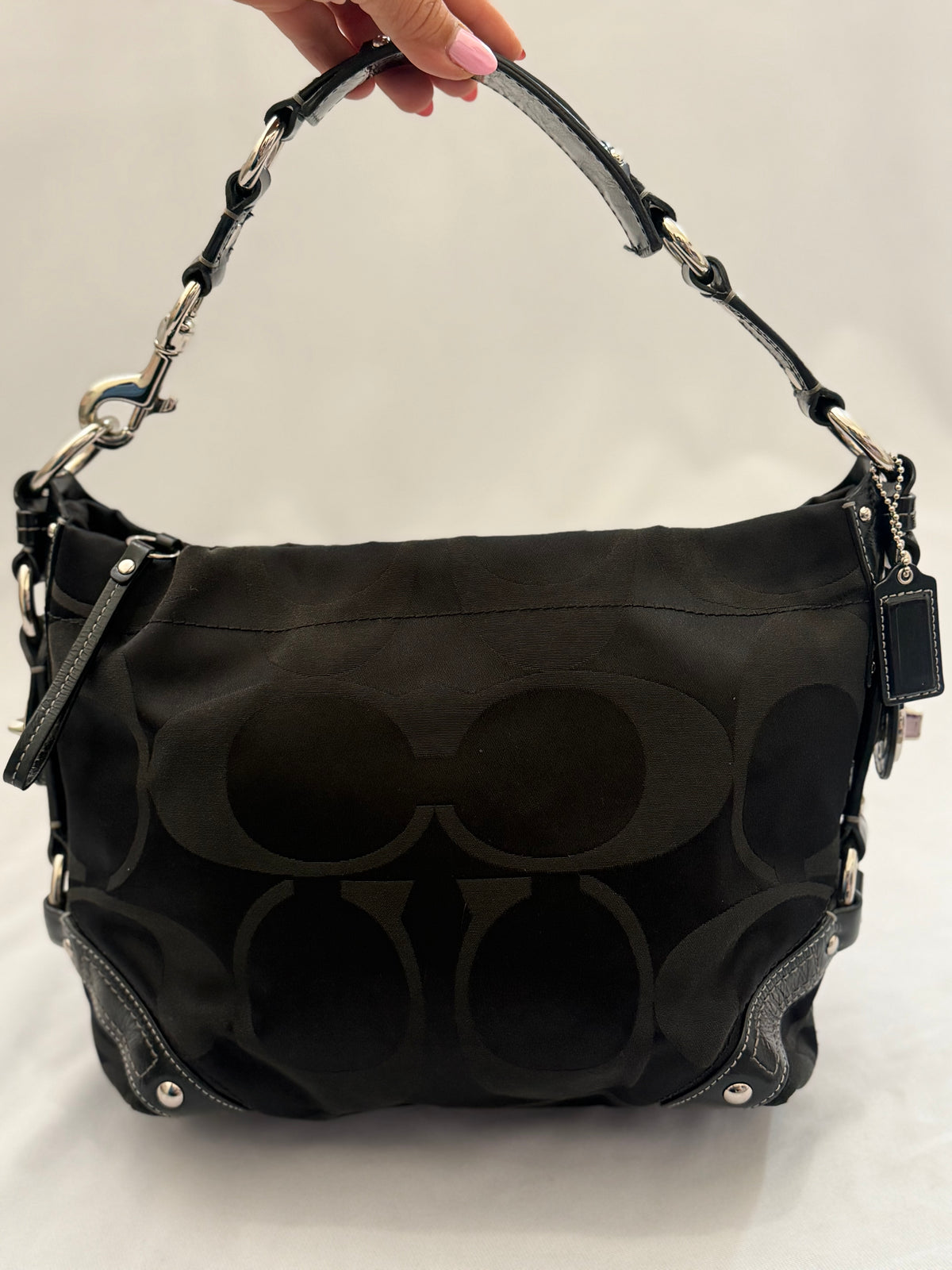 Coach Carly Signature Black
