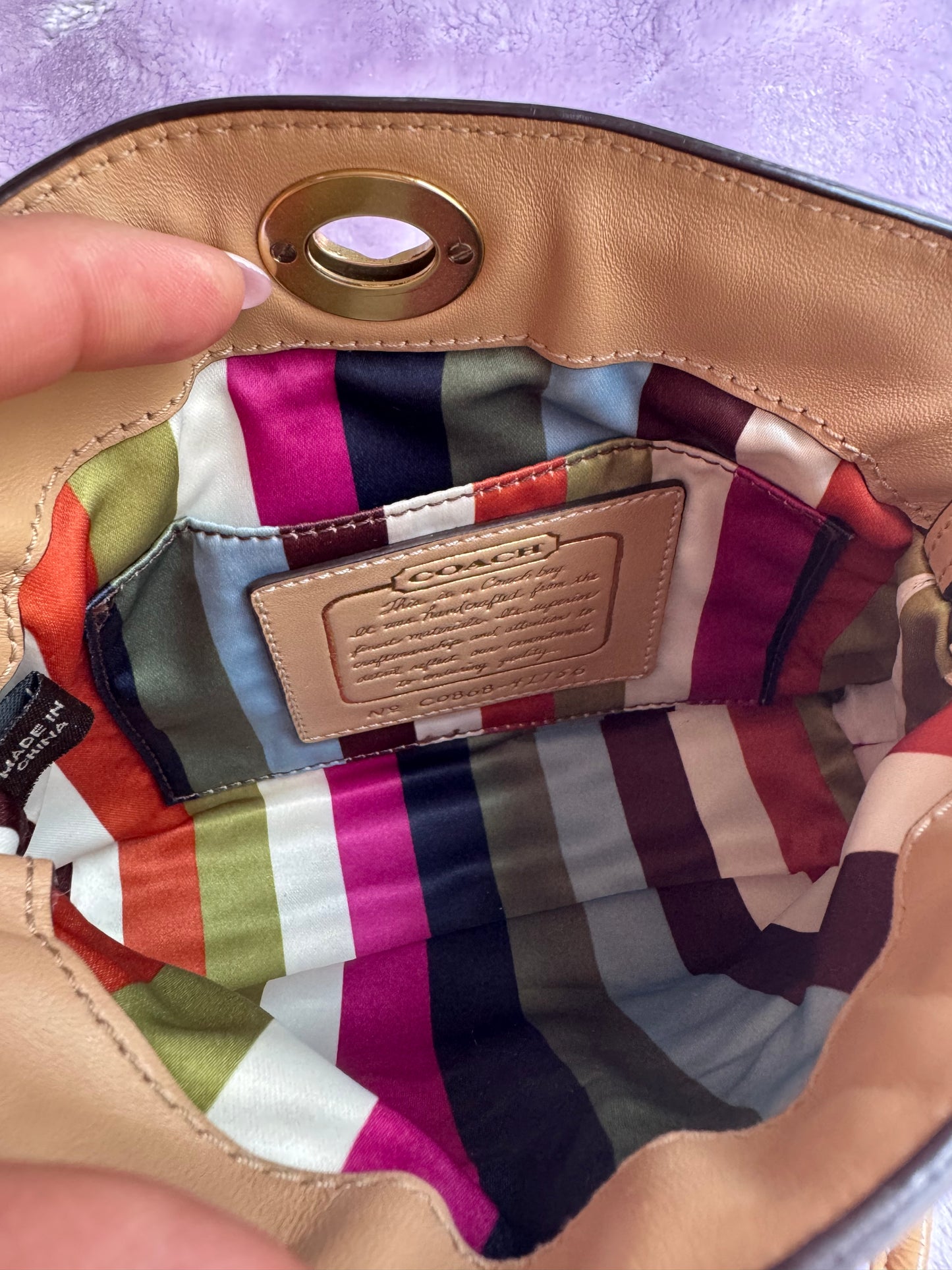 Wristlet/Purse Brown and Beige