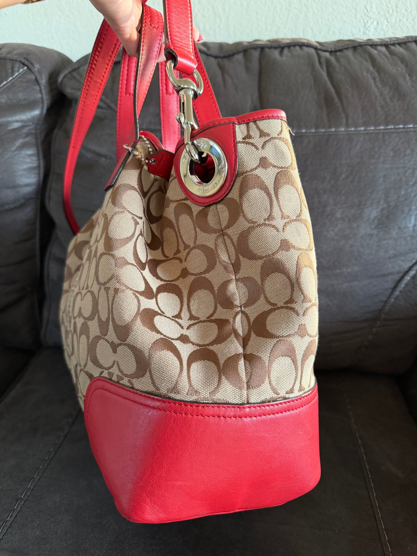Coach Hadley Signature brown/red