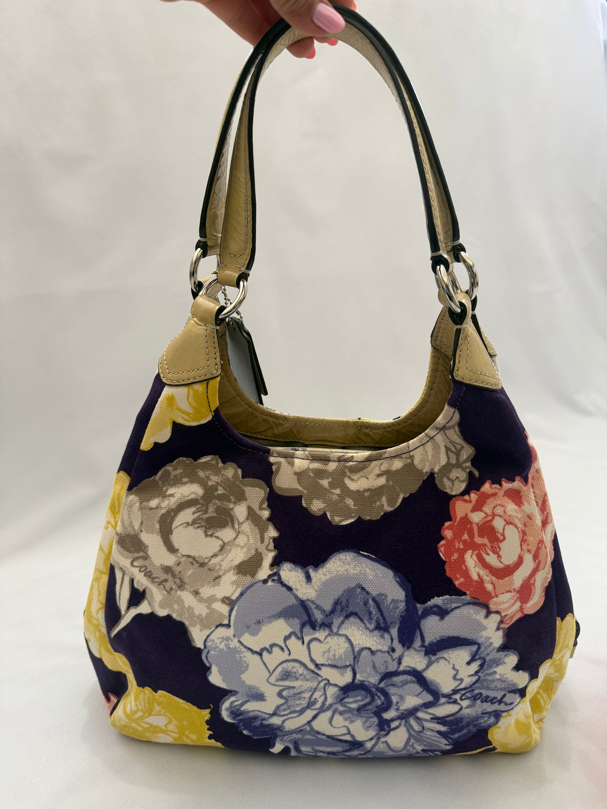Coach Madison Maggie Navy Floral