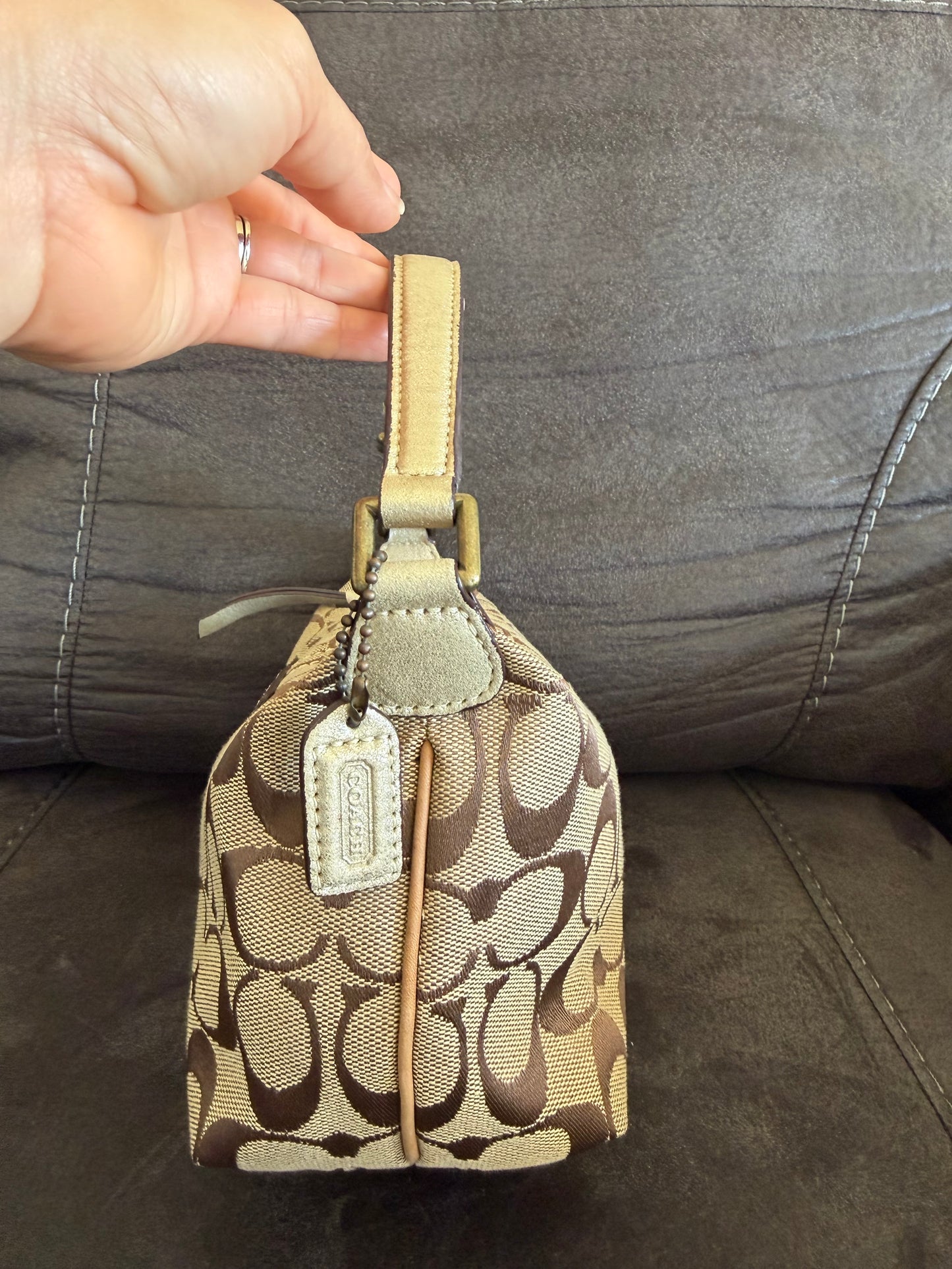 Coach Mini Bag/Baguette Brown/Beige