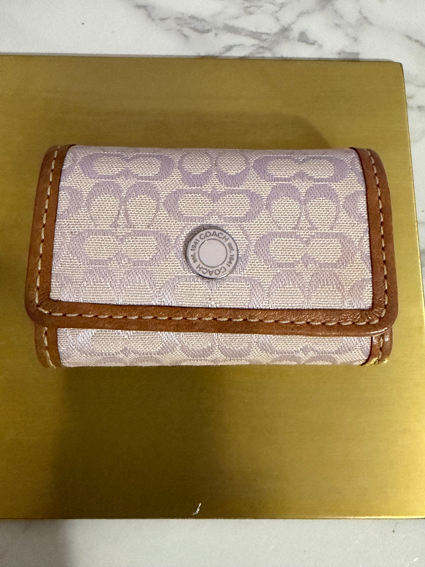 Coach Lilac Contact Lens Case with Mirror