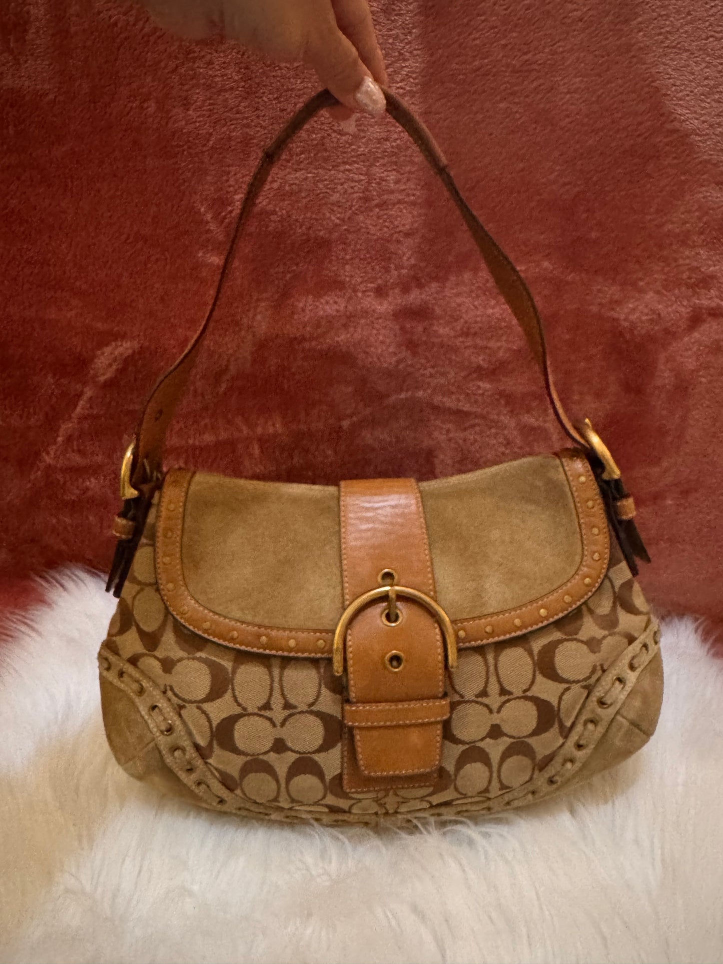 Coach SoHo Canvas, Leather and Suede