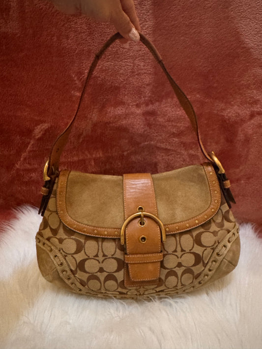 Coach SoHo Canvas, Leather and Suede