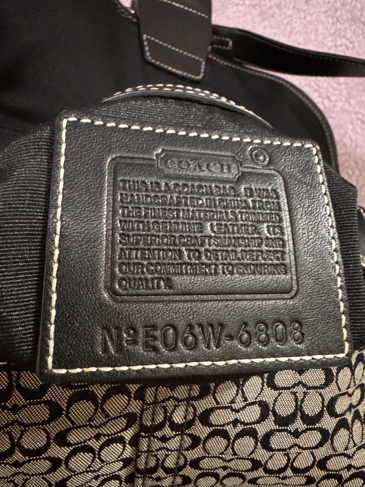 Coach SoHo Black and Grey