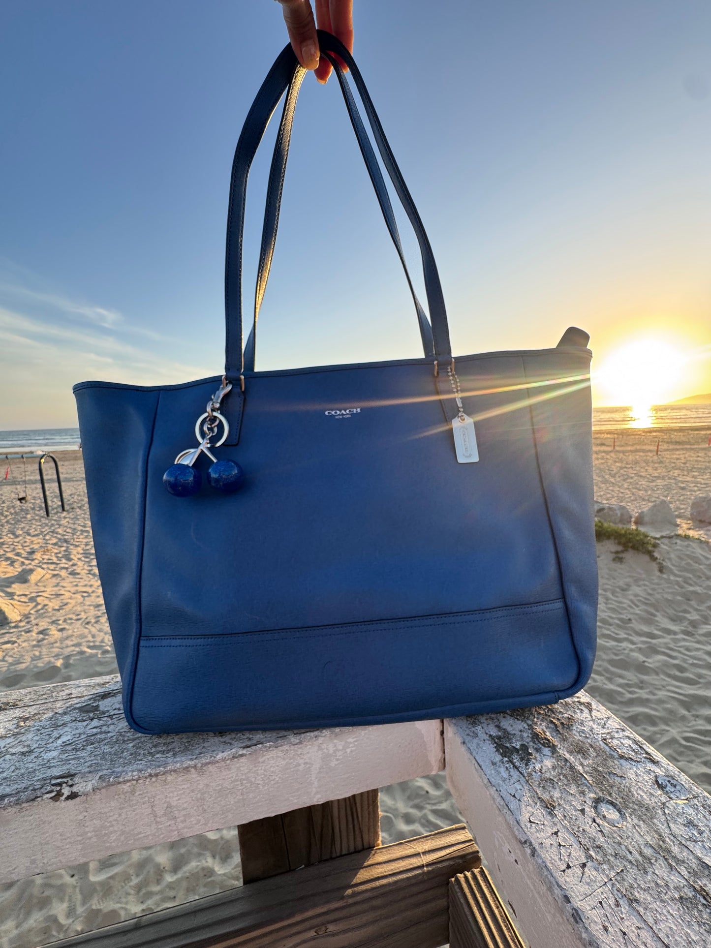 COACH Saffiano Leather City Tote Large