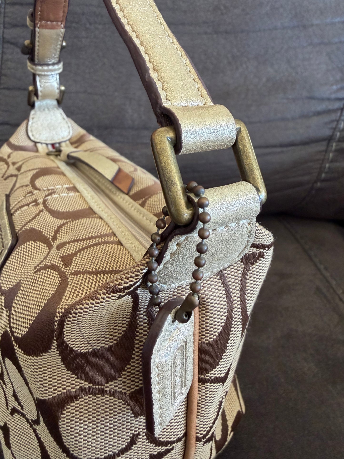 Coach Mini Bag/Baguette Brown/Beige