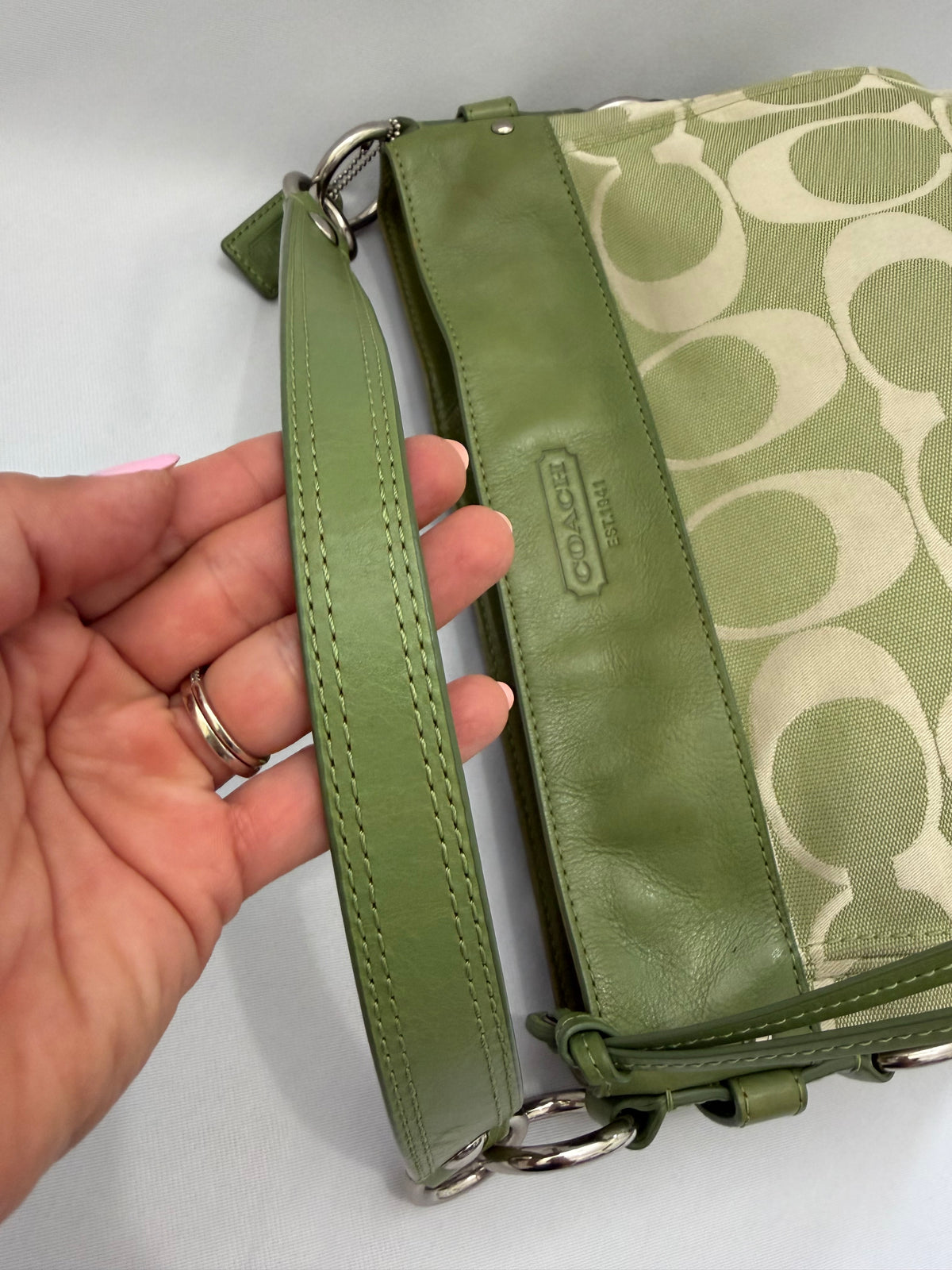 Coach Green Zoe Medium