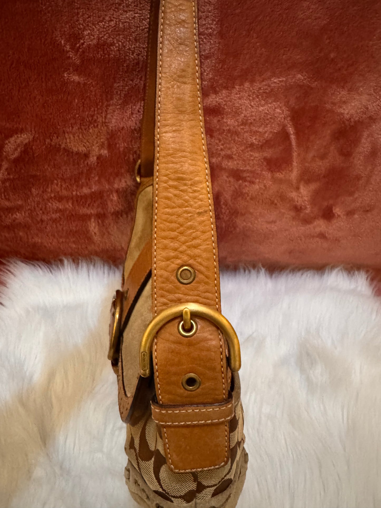 Coach SoHo Canvas, Leather and Suede