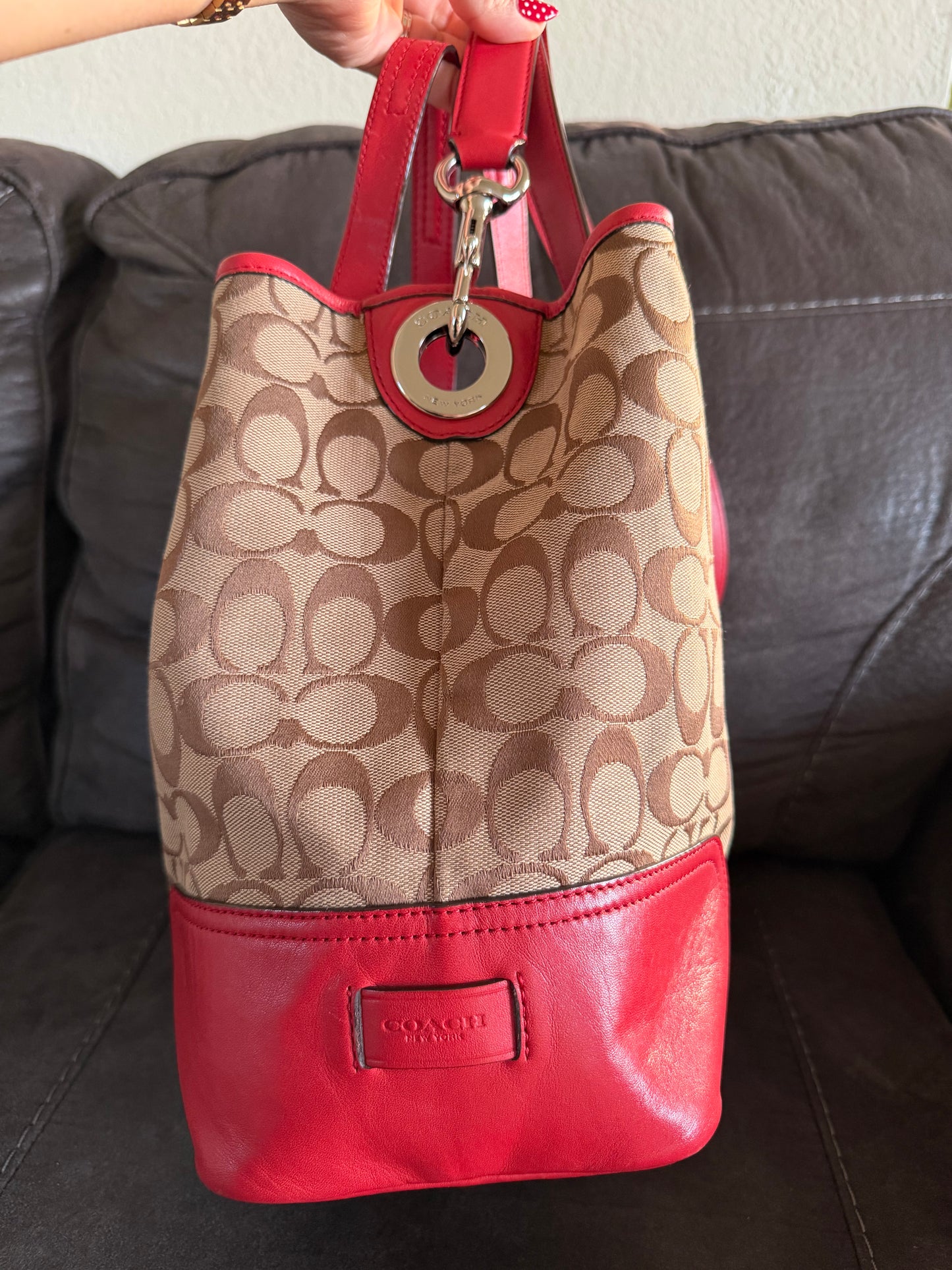 Coach Hadley Signature brown/red