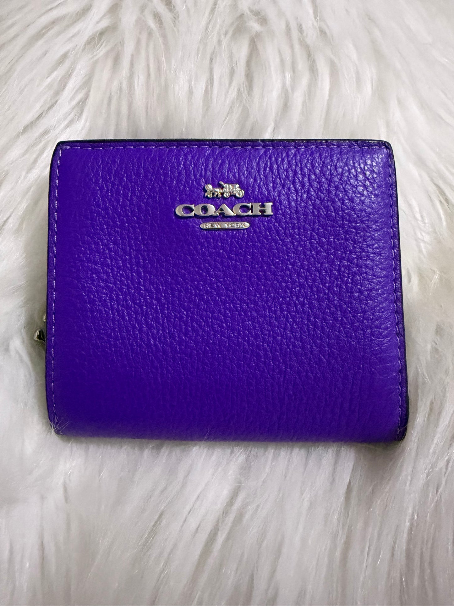 Coach Snap Wallet in purple