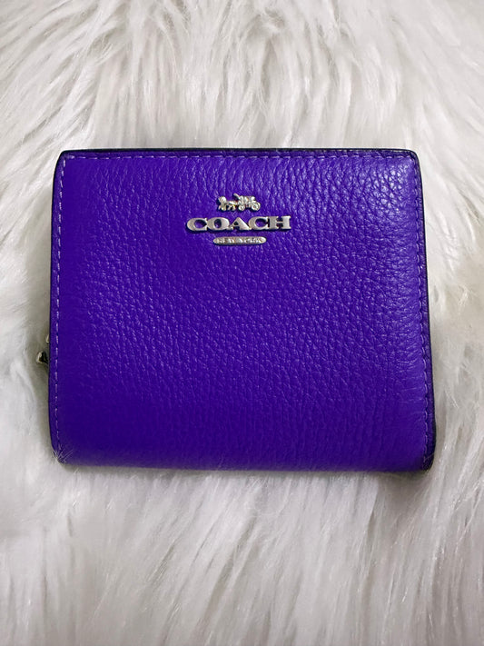 Coach Snap Wallet in purple