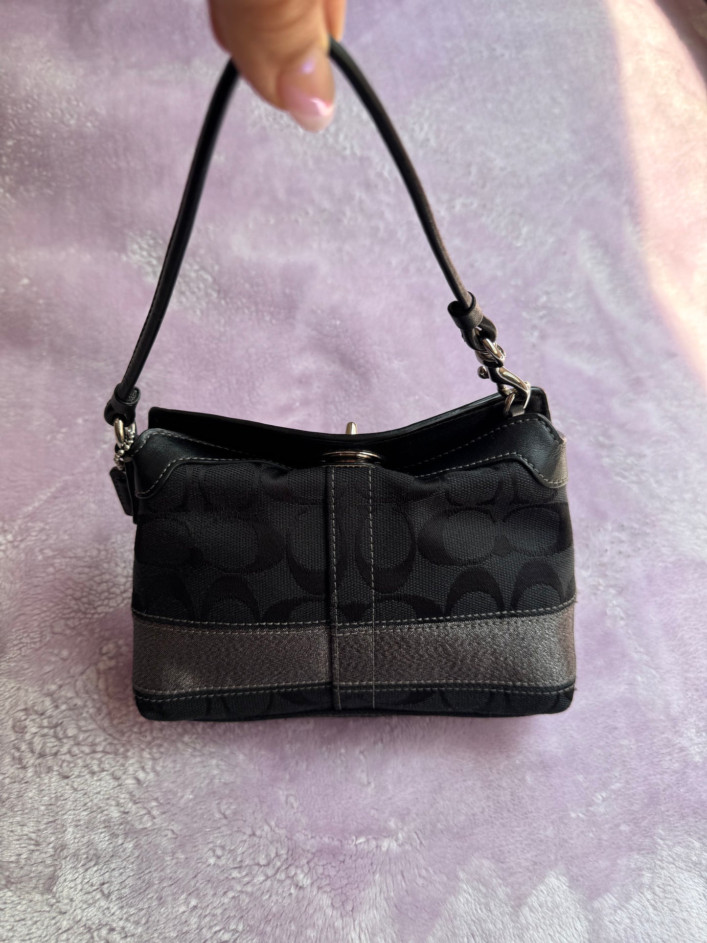 Wristlet/Purse Black Signature